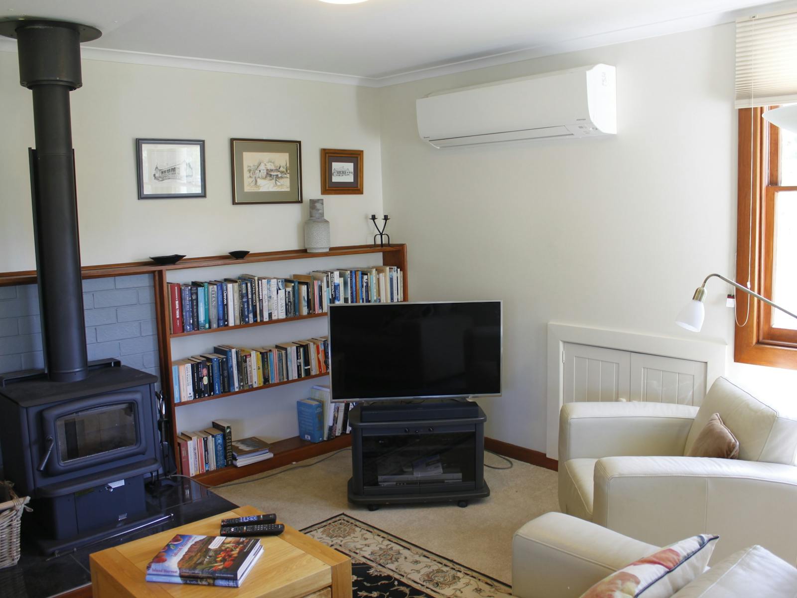 Living Area at Huon Country Cottage