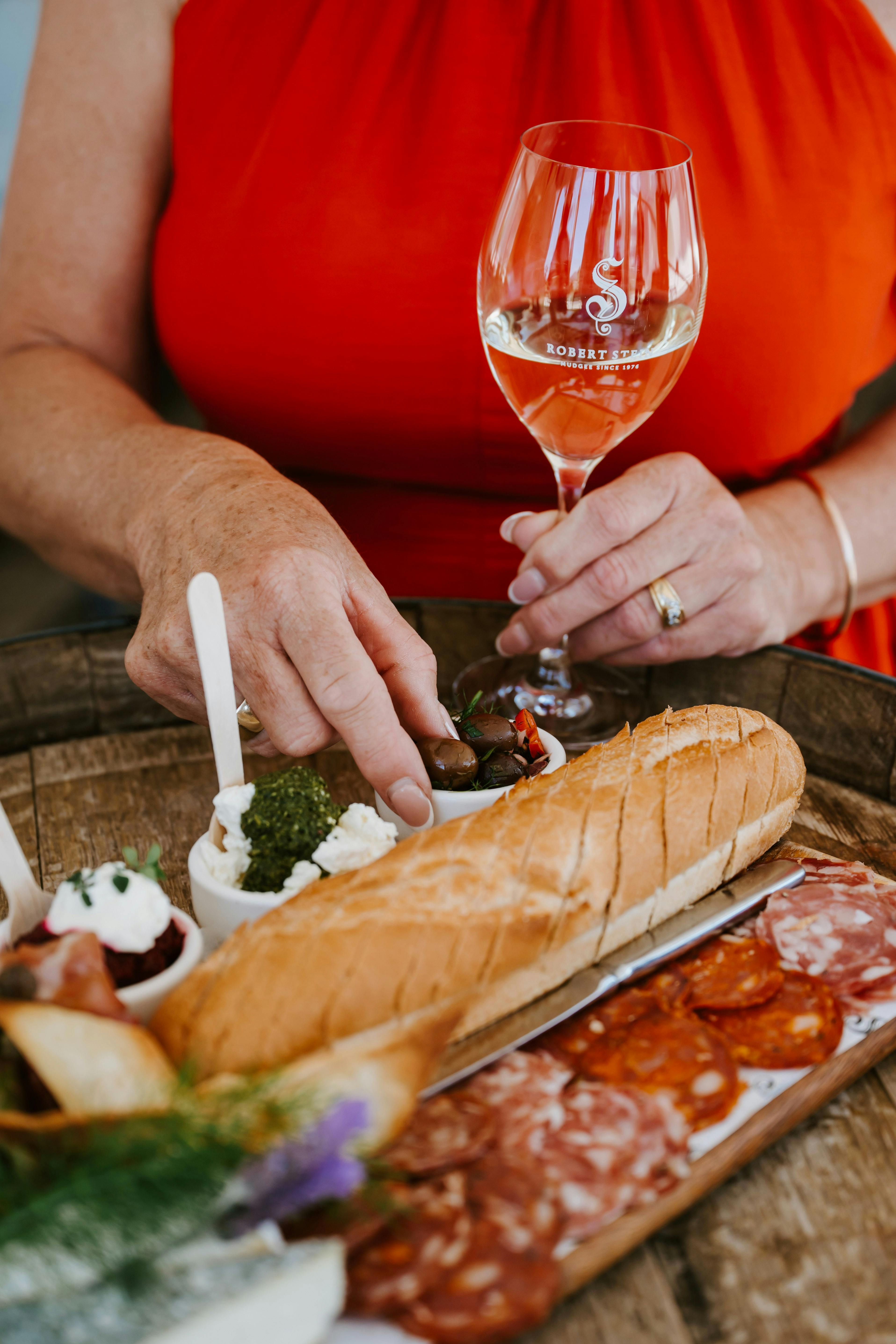 Stein farm produce charcuterie board from the Stein Farm Kitchen in Mudgee's award winning winery
