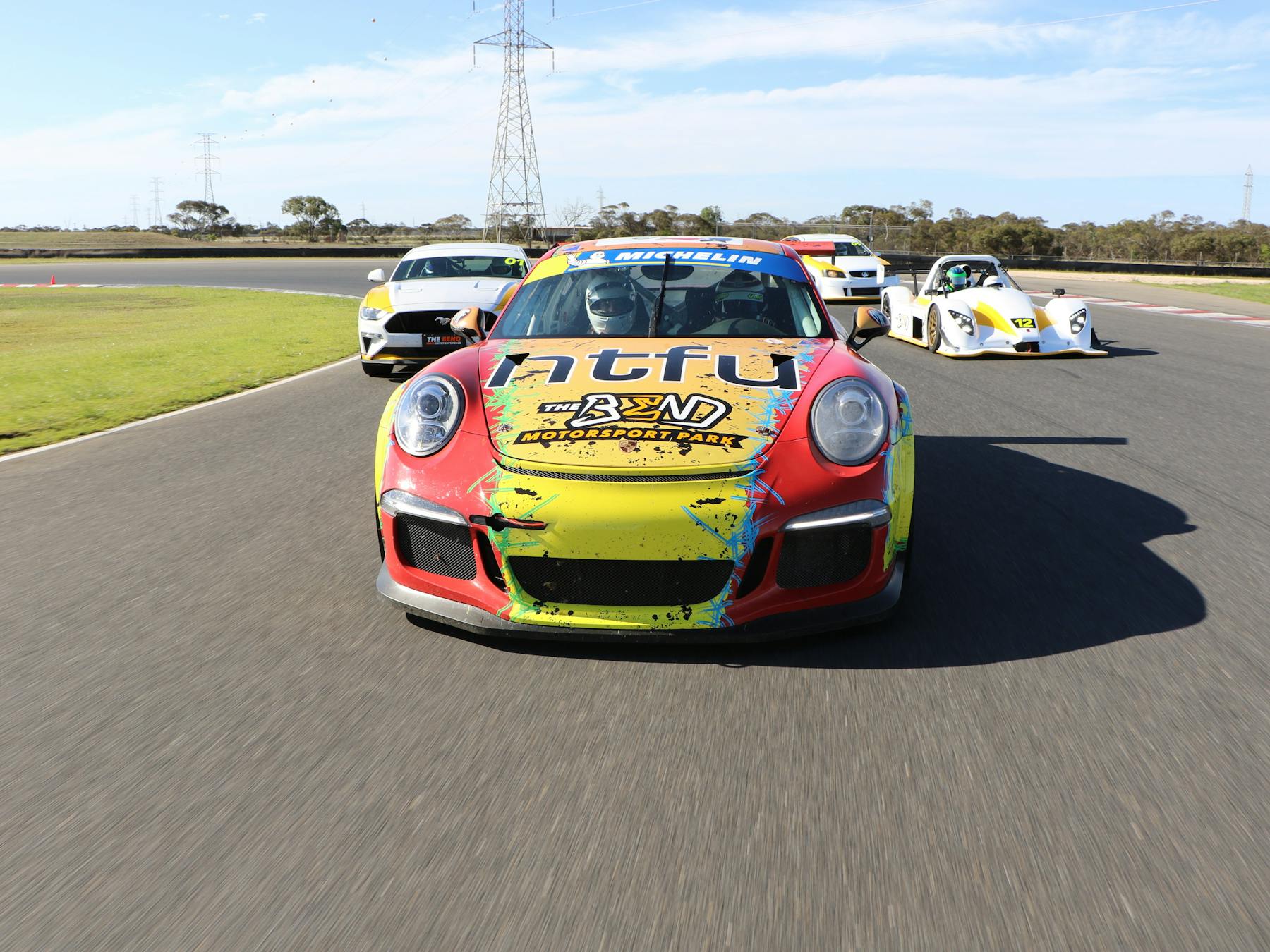Porsche GT3 Cup Car on track
