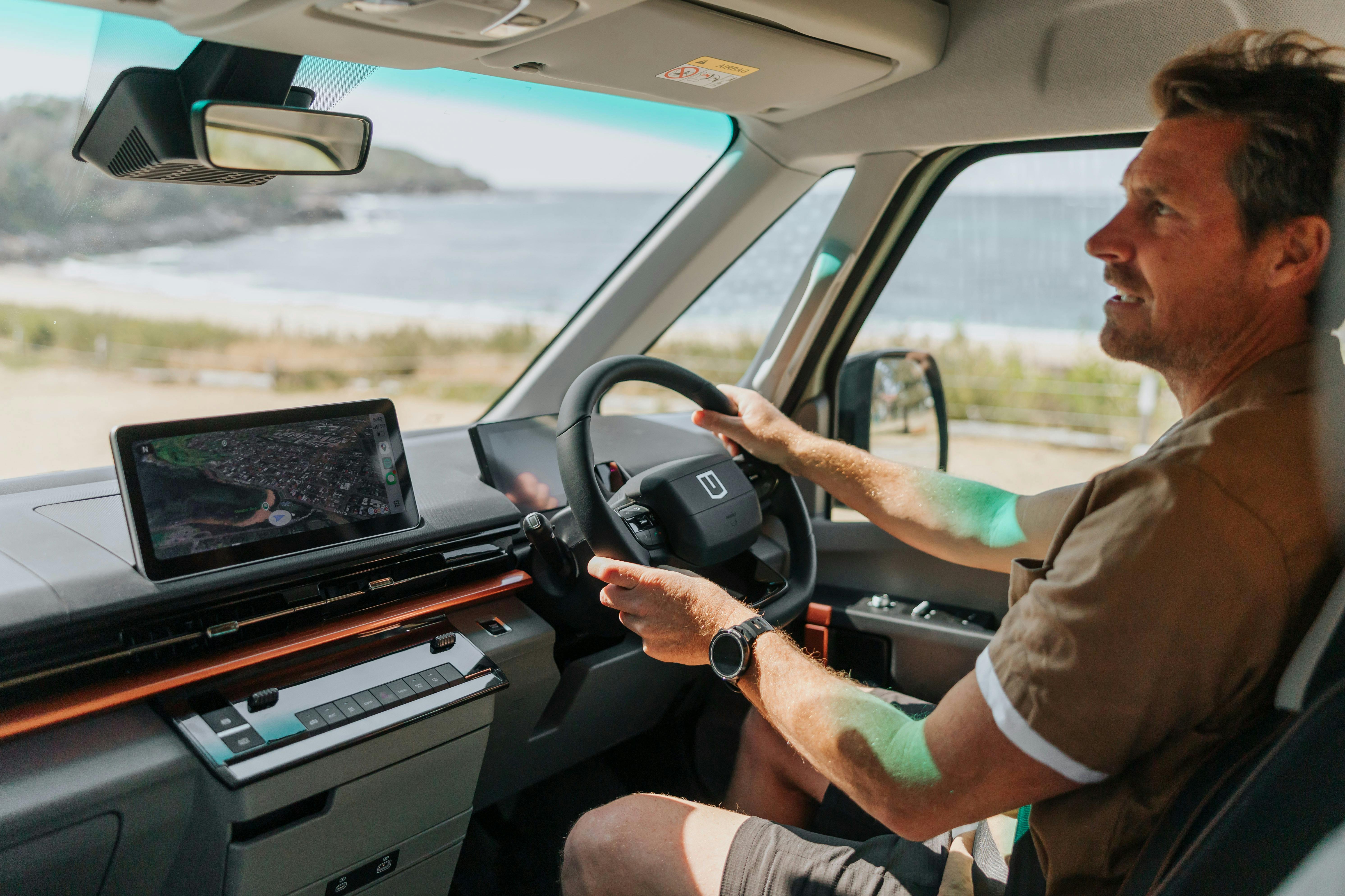 First electric (EV) campervan available for rental in Tasmania