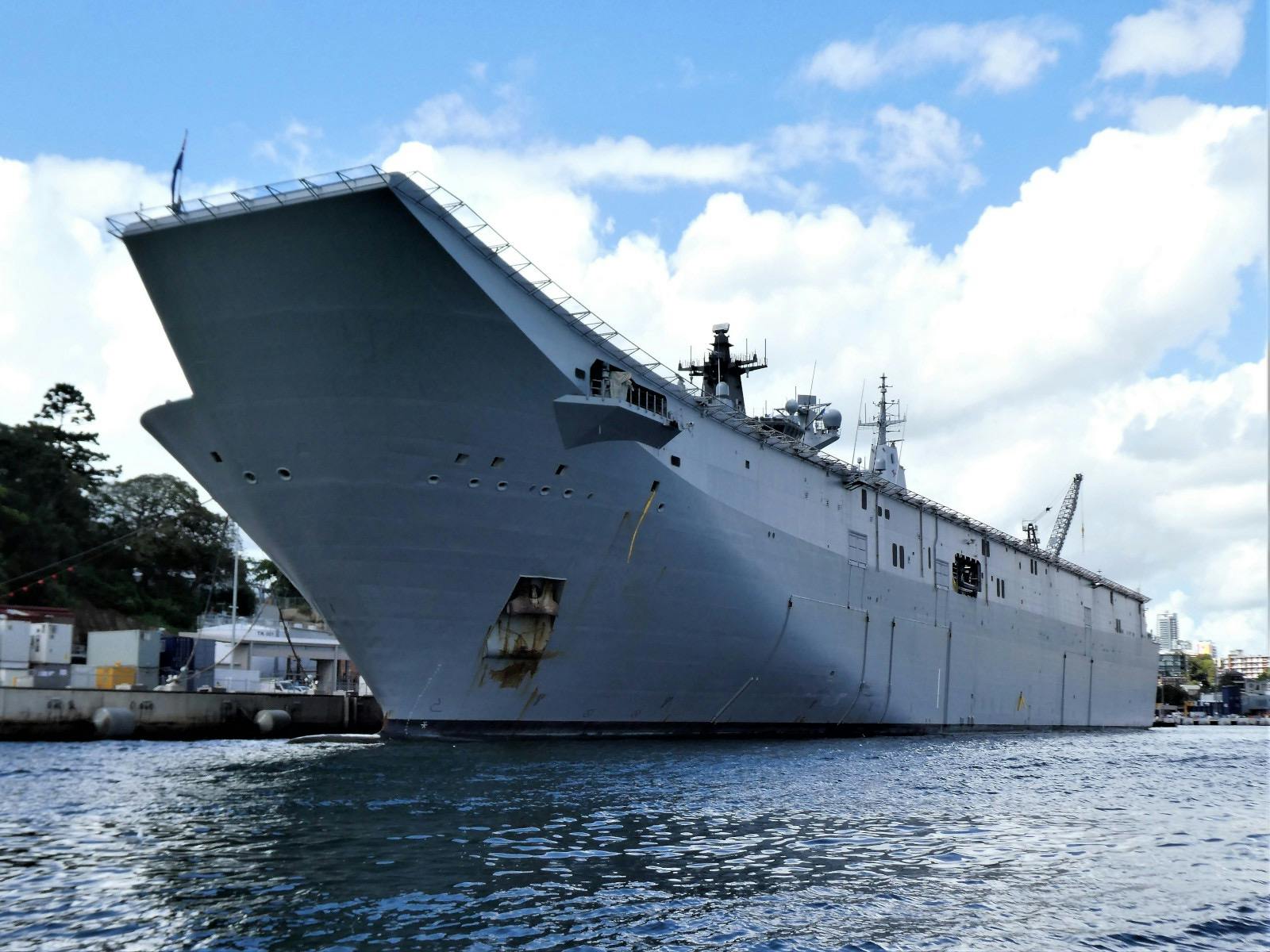 HMAS Adelaide at Garden Island