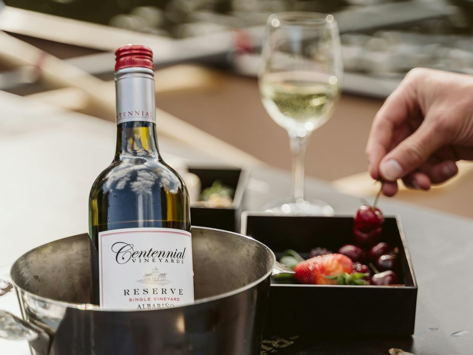 Wine in a canoe