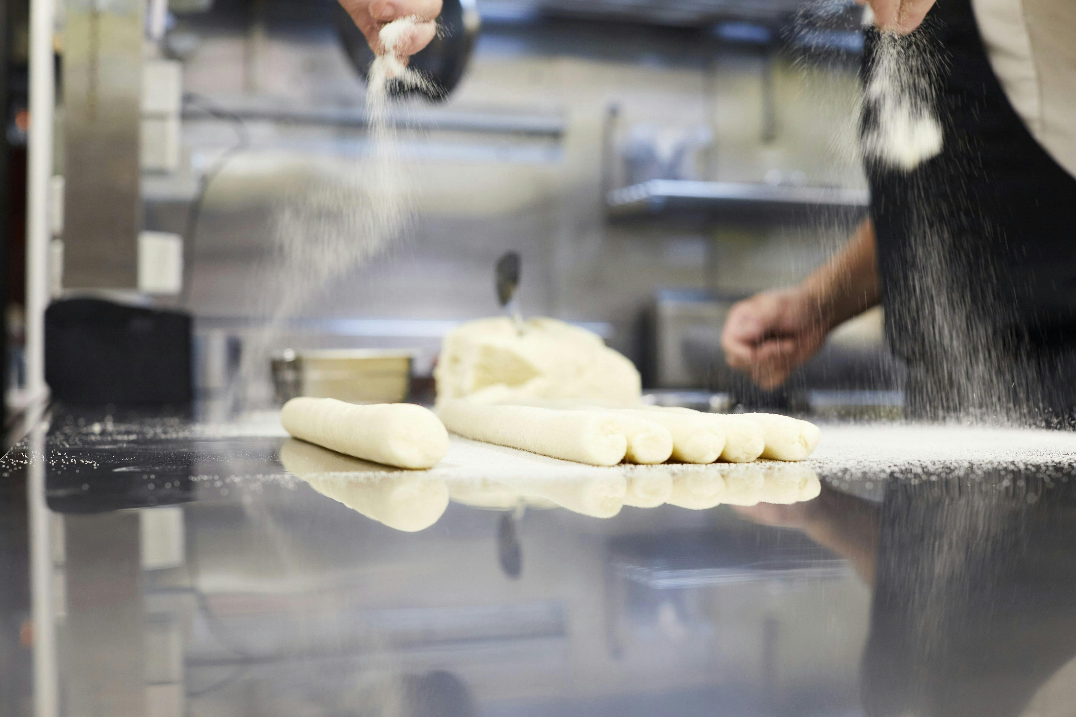 Handrolling gnocchi