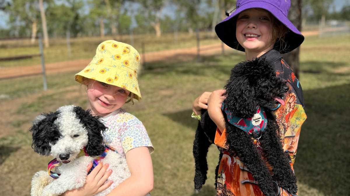 Kids having a blast