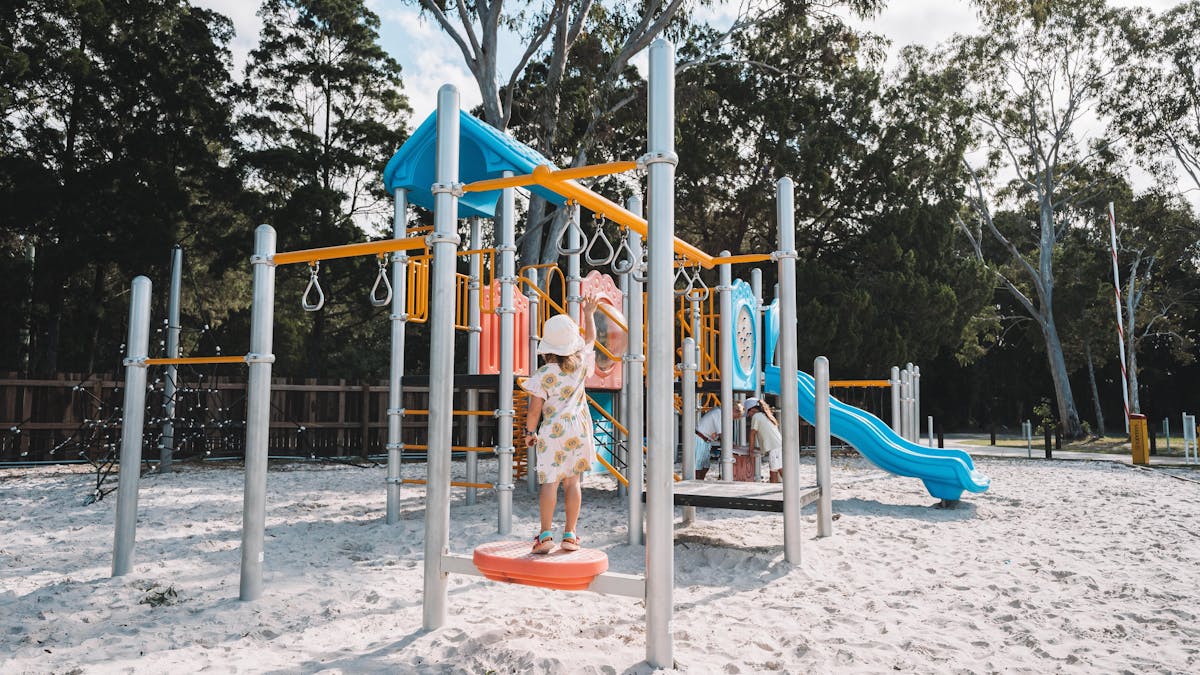 Kids on playground