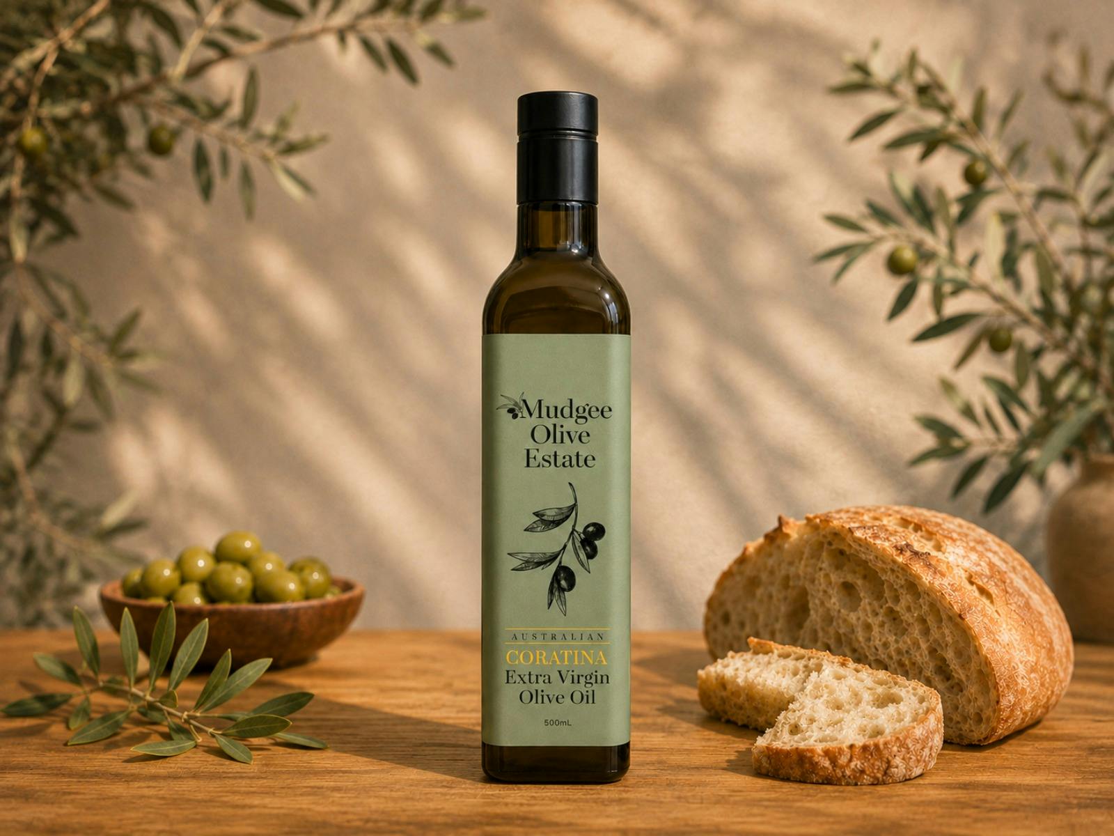 Coratina 500ml Mudgee Olive Esate Extra Virgin Olive Oil