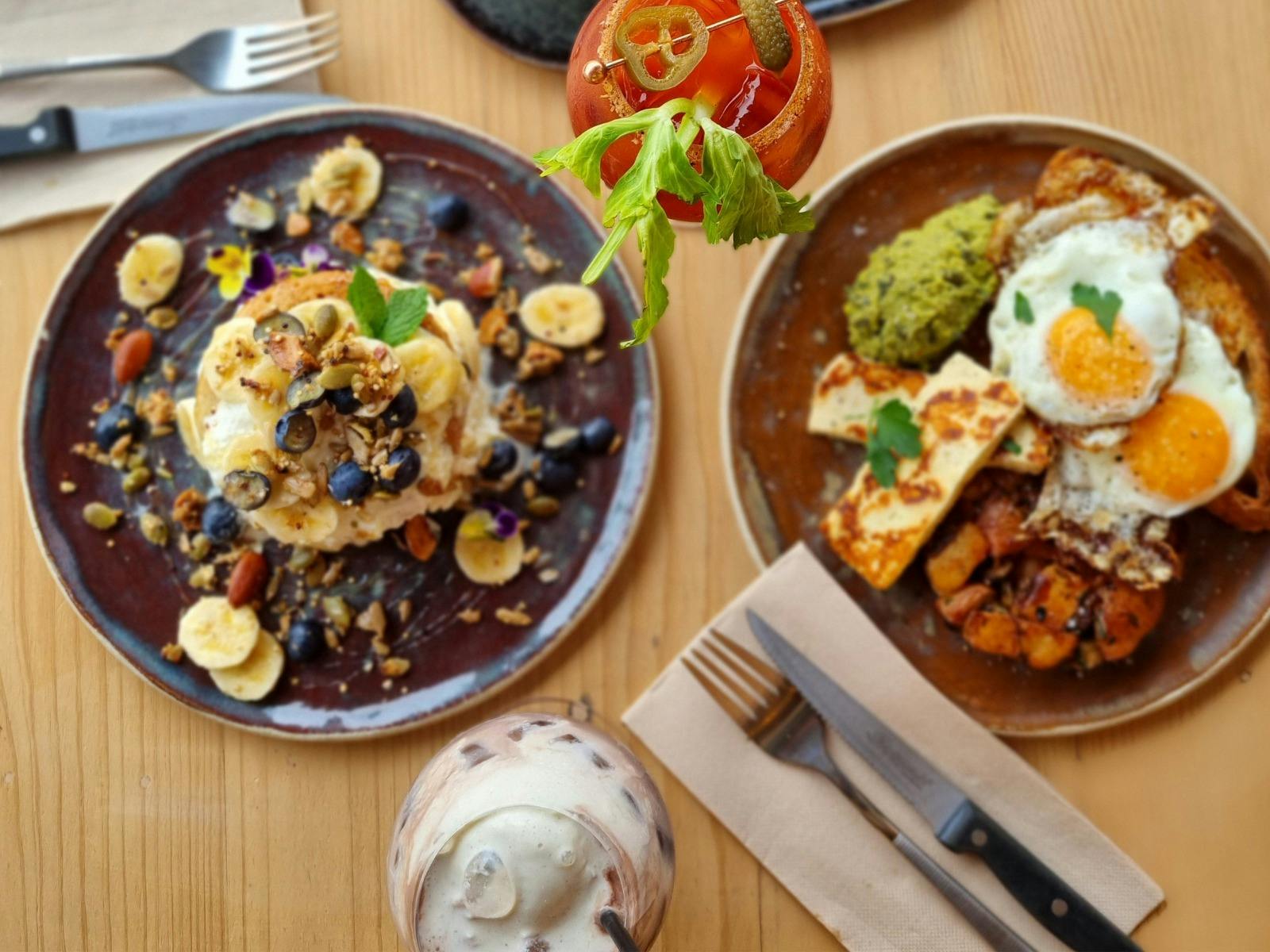 Breakfast and cocktails