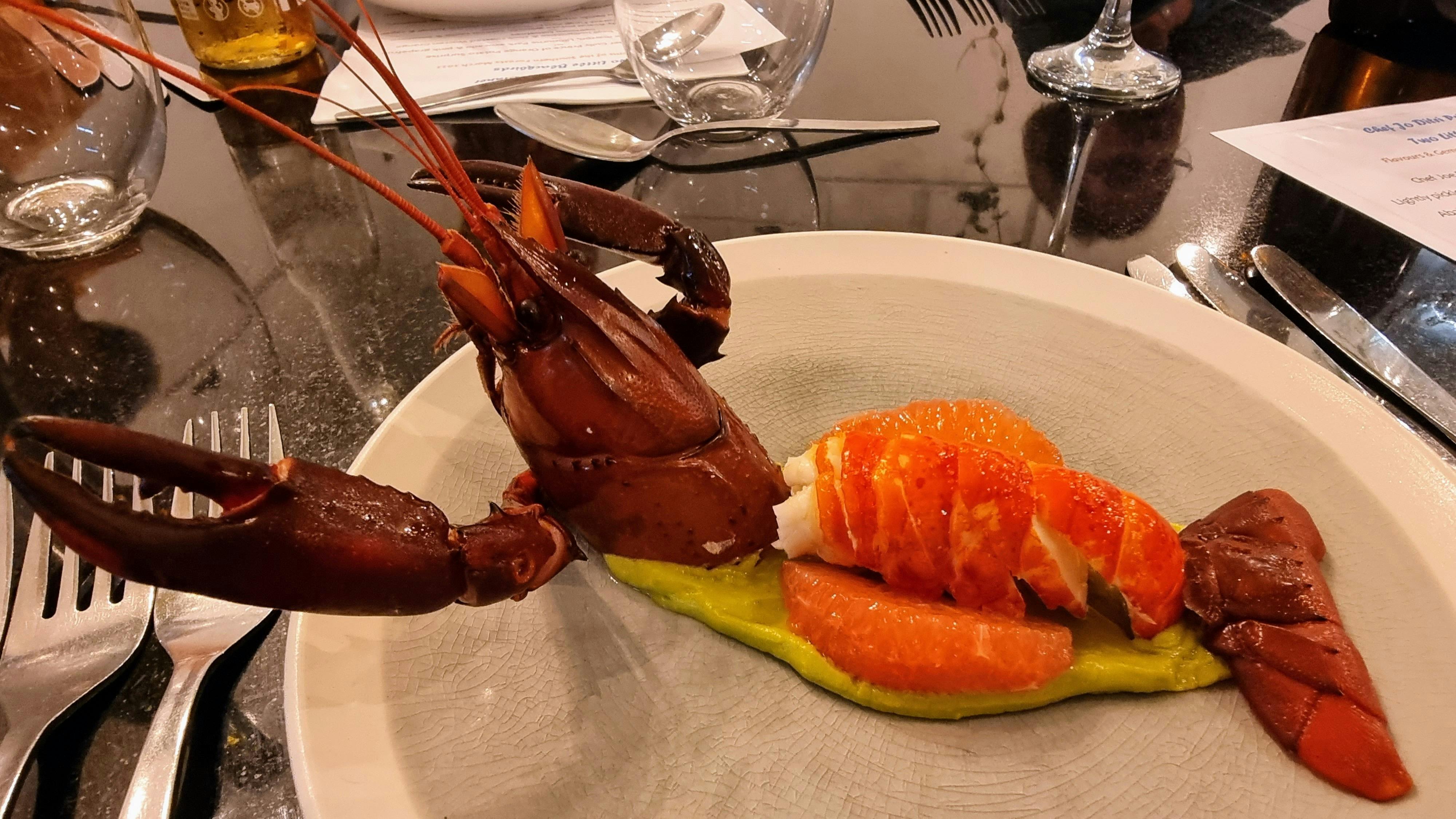 Cooked maron on dinner plate