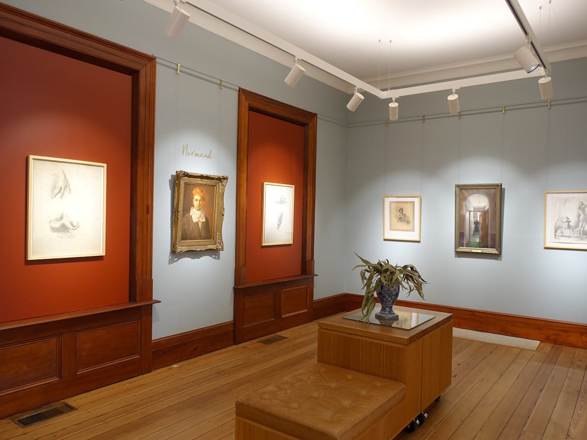 Room gallery space featuring artist works.
