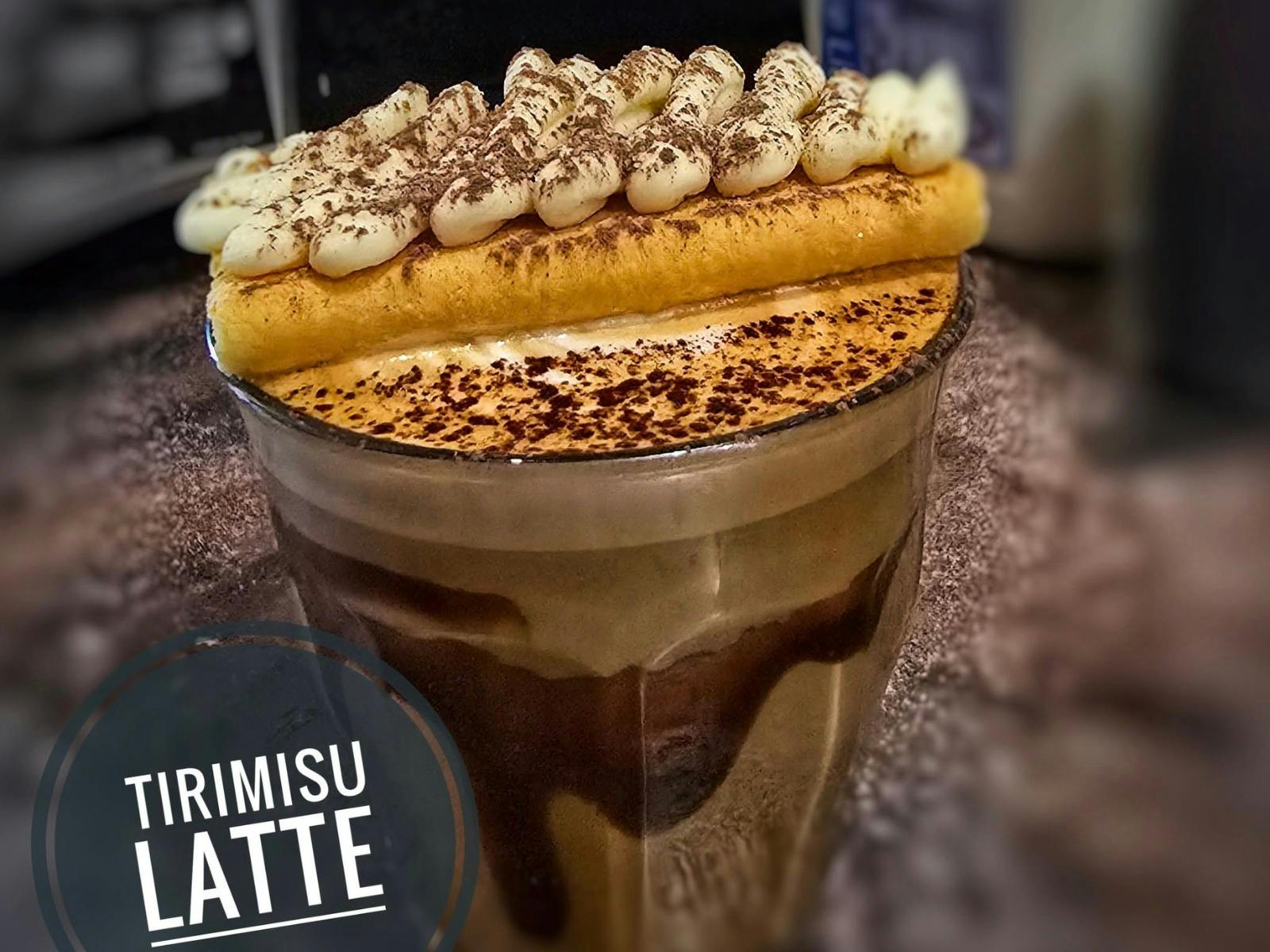 Bellas cafe Parkes tiramisu latte