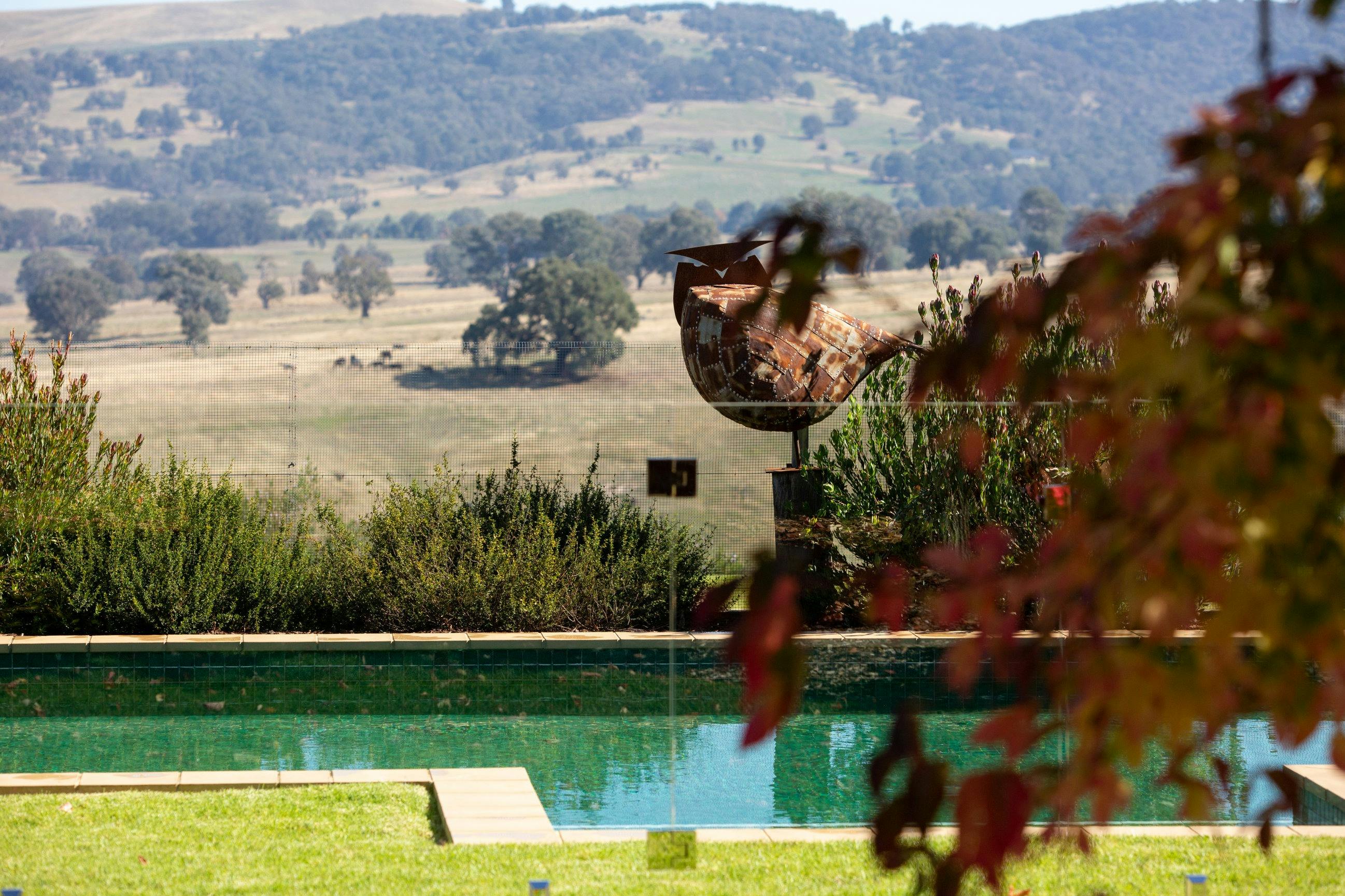The view of the  pool