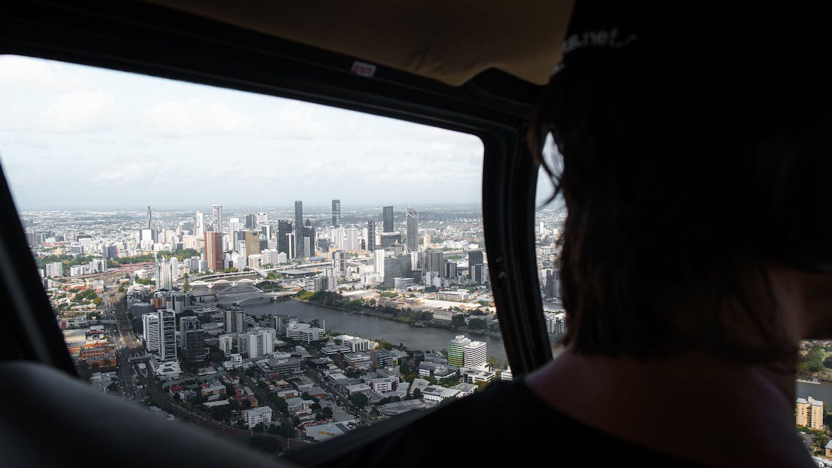 city scenic brisbane skyline helicopter tour australia queensland