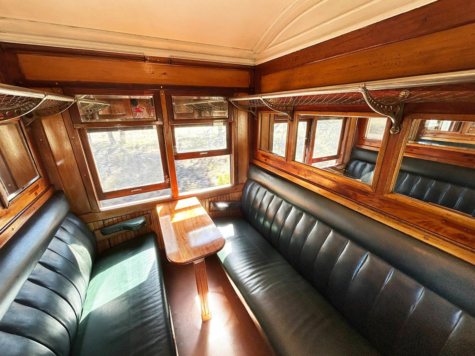Excursion Class seating aboard The Dining Train