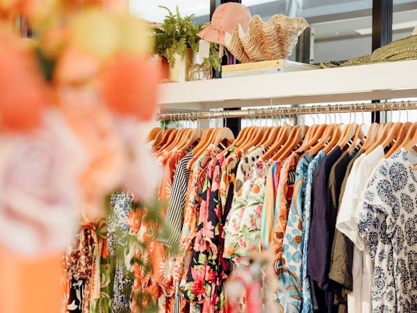 Photo of a clothing rack