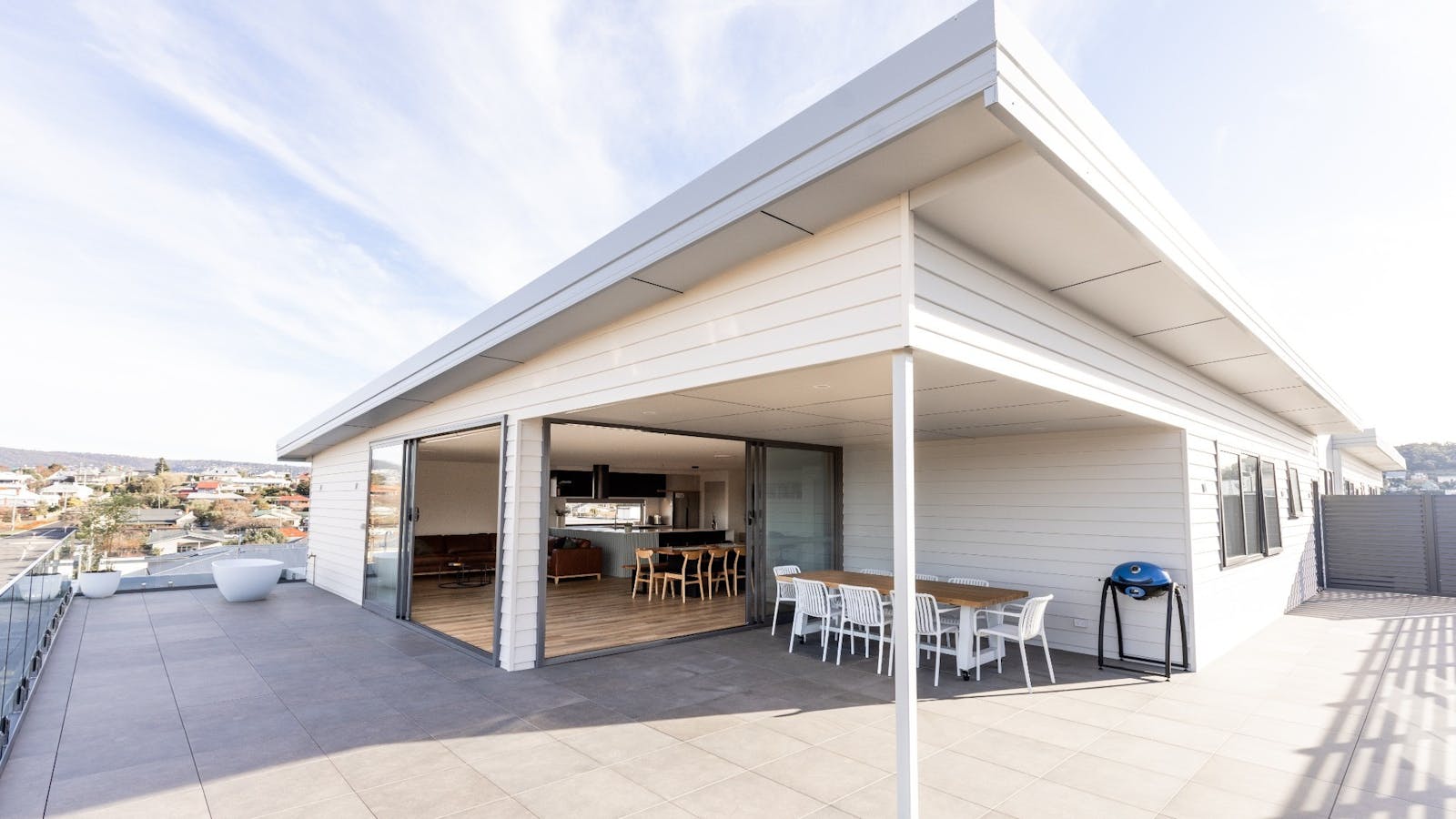 Large private outdoor balconies