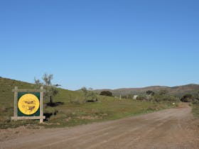 Alpana Station driveway and iconic sign