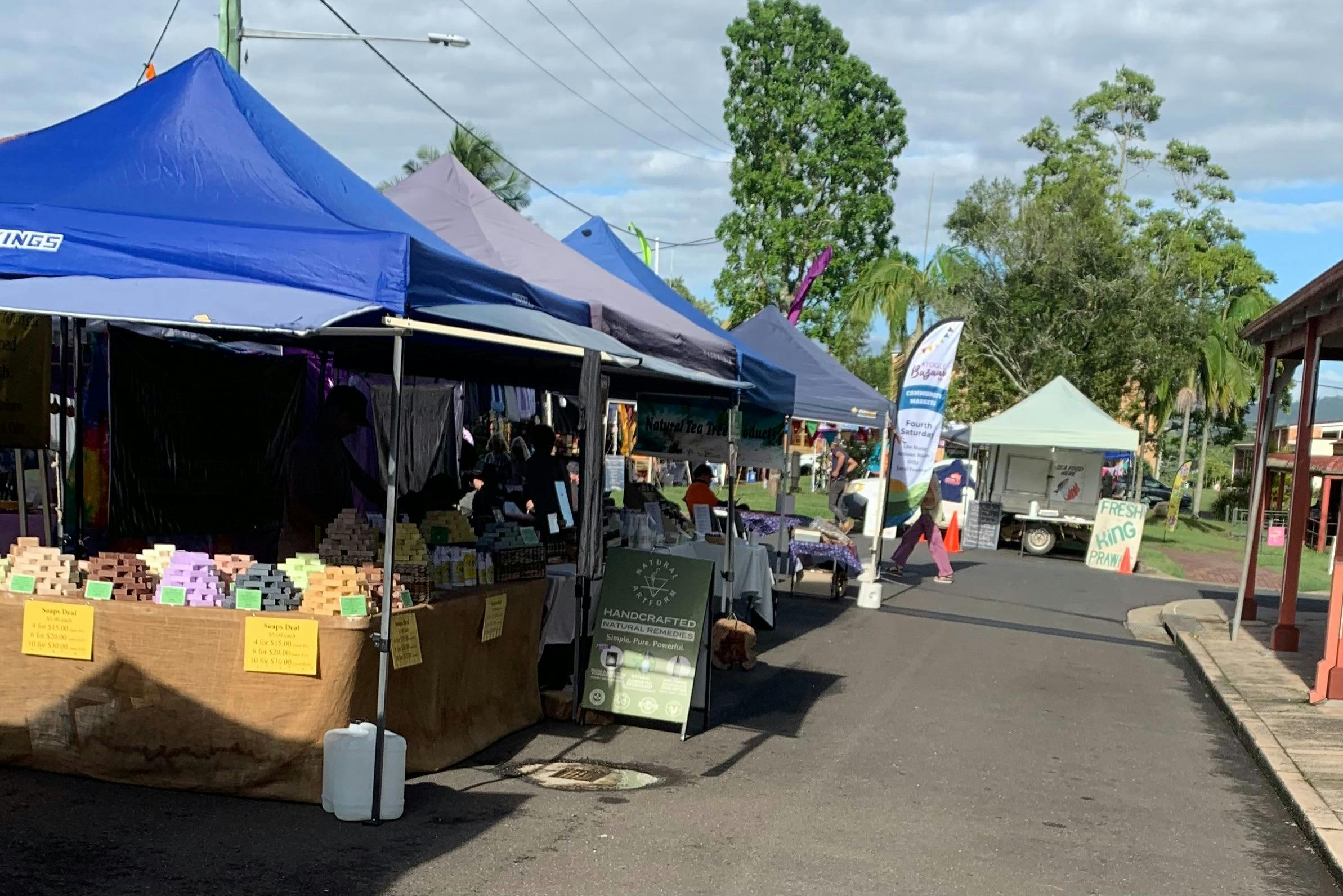 Kyogle Bazaar Stalls at Stratheden Street Markets