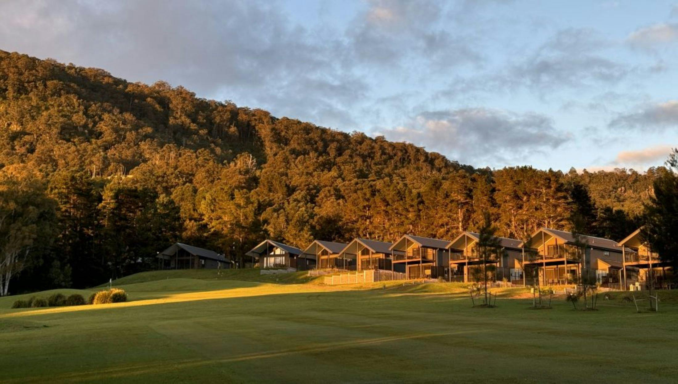 Our new Superior Deluxe Villas bathing in the sunrise sun