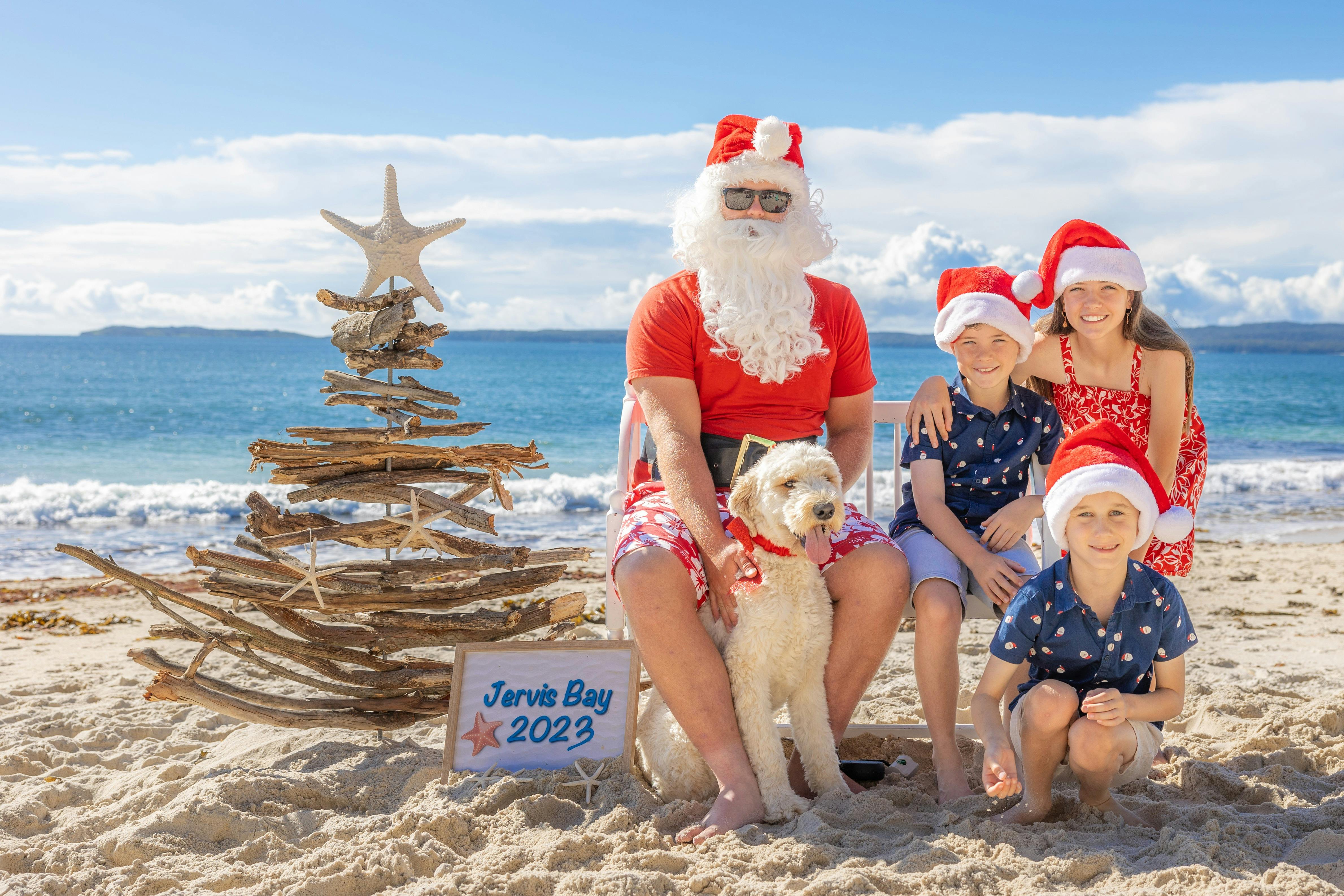 Jervis Bay Santa on the Beach
