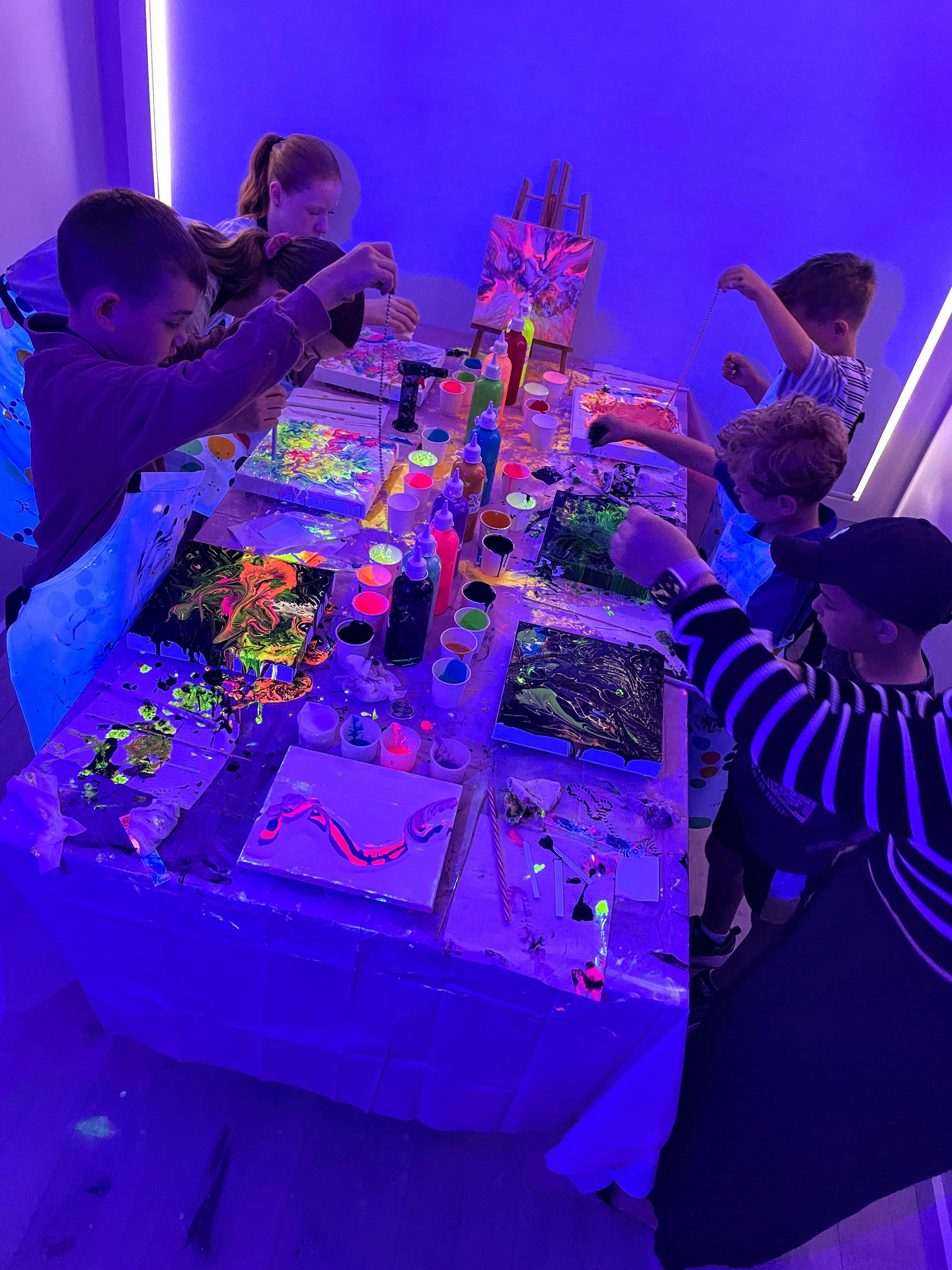 glow in the dark birthday party for kids