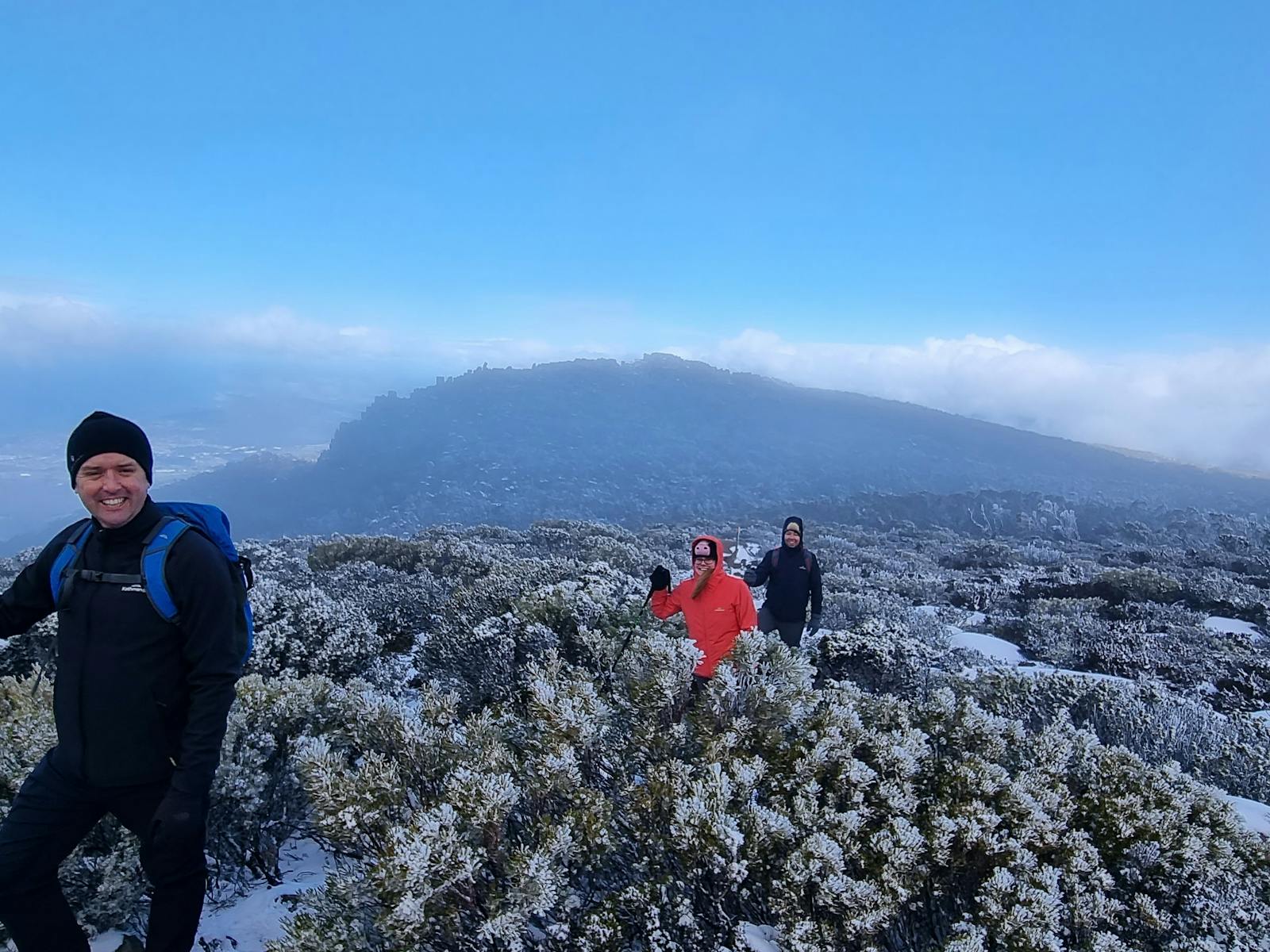Hiking, walking, hobart, tasmania, winter, off season, come down for air, Mount Wellington.