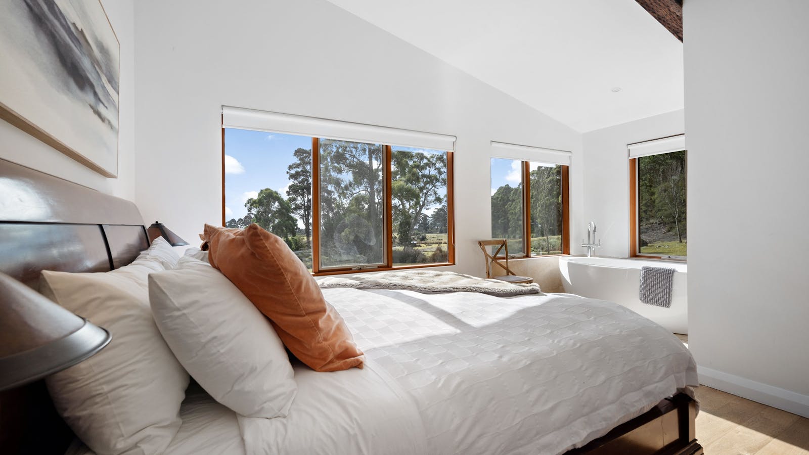 Lodge master bedroom