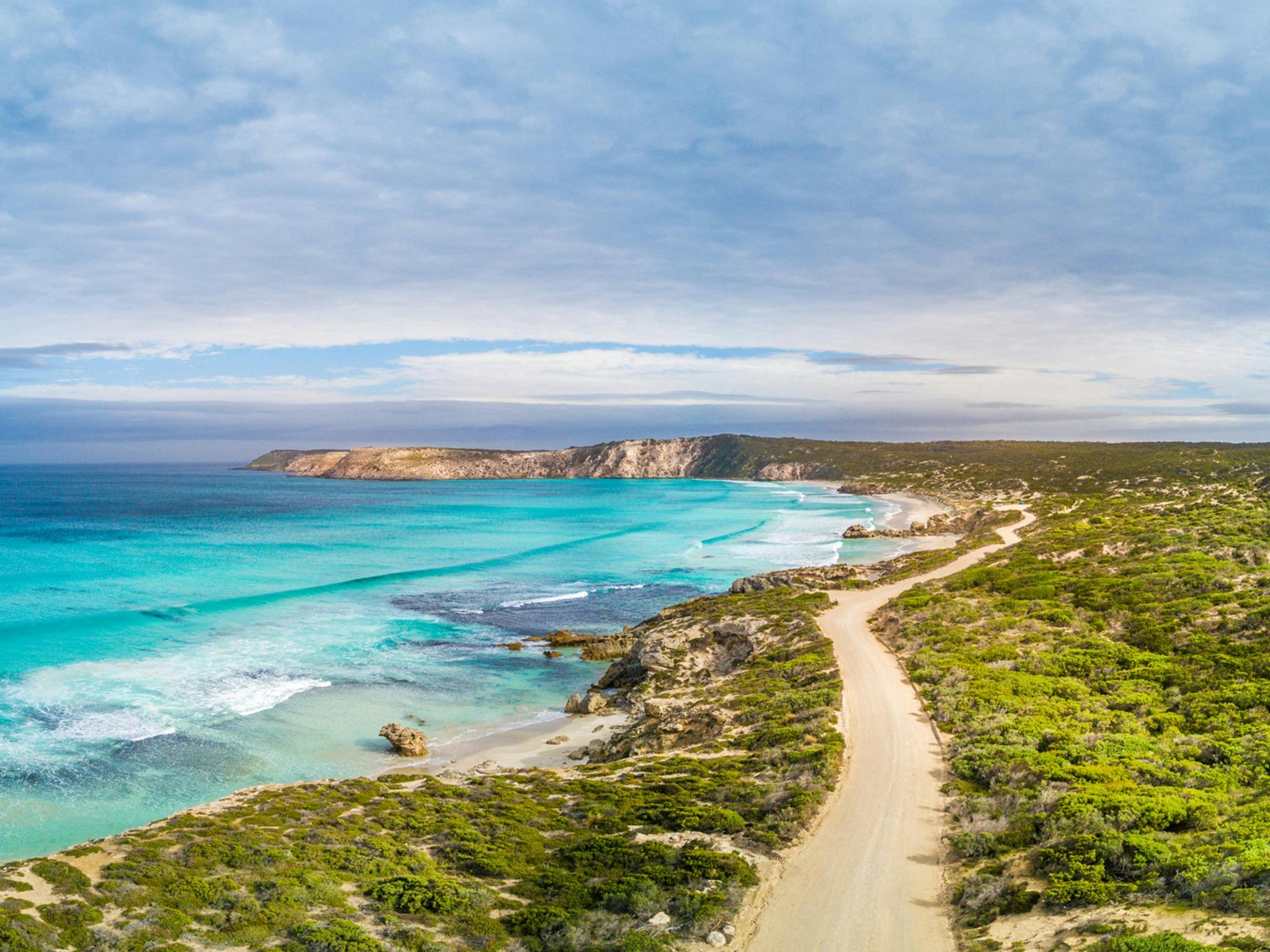 A shot of wild rugged coastline