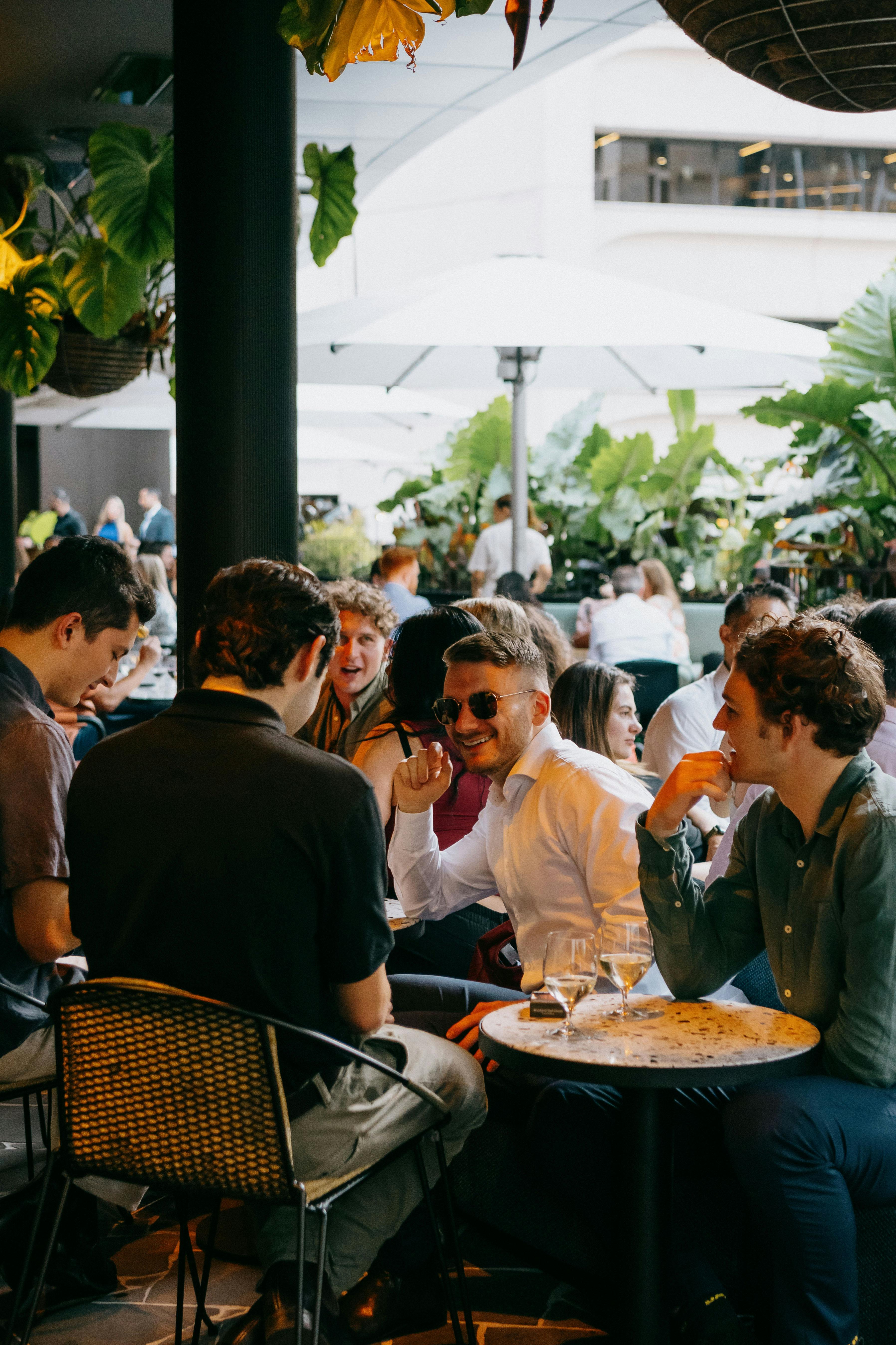 People in The Panorama Bar