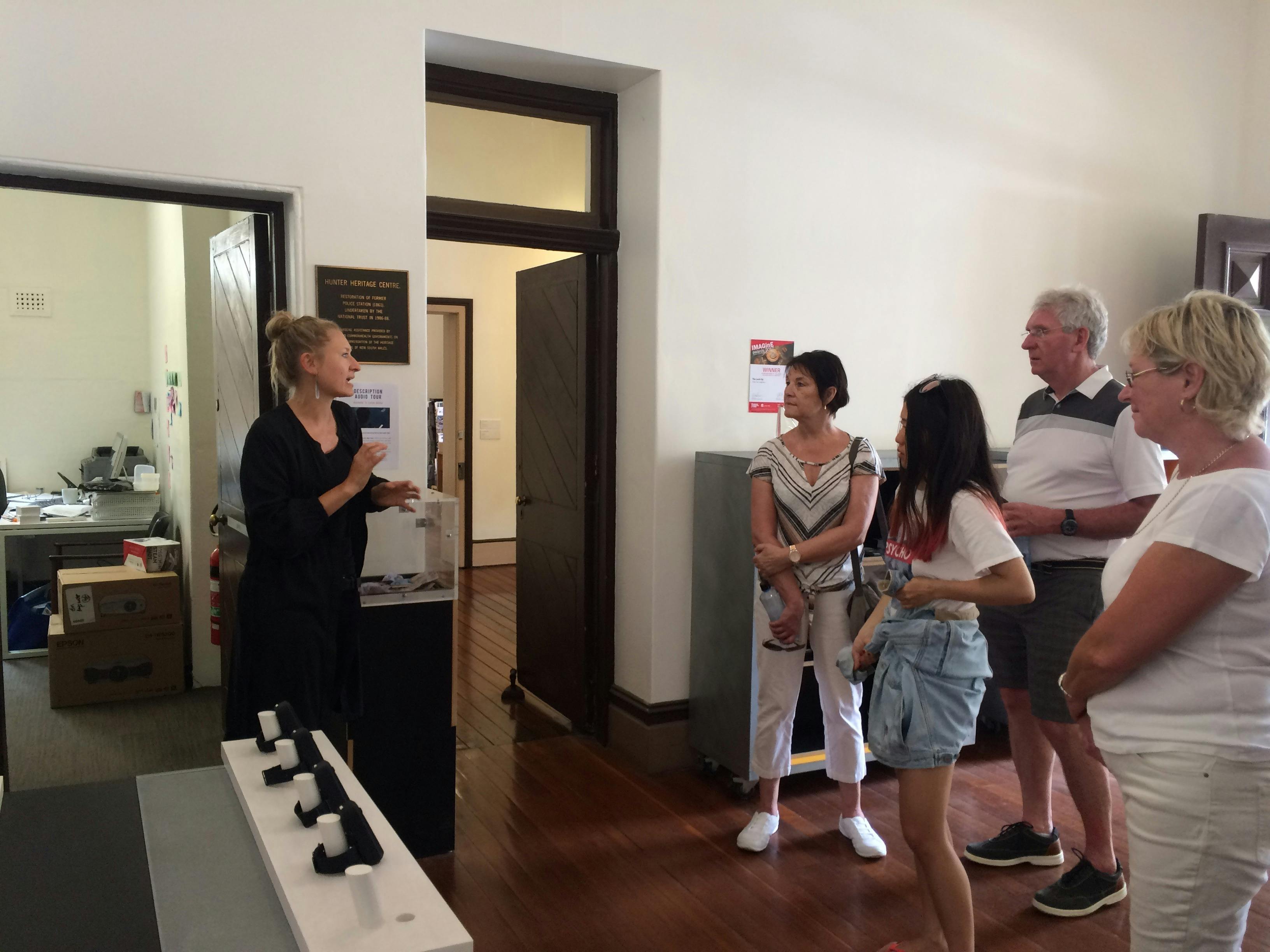Visiting The Lock Up of a newcastle walking tour with Newcastle Afoot