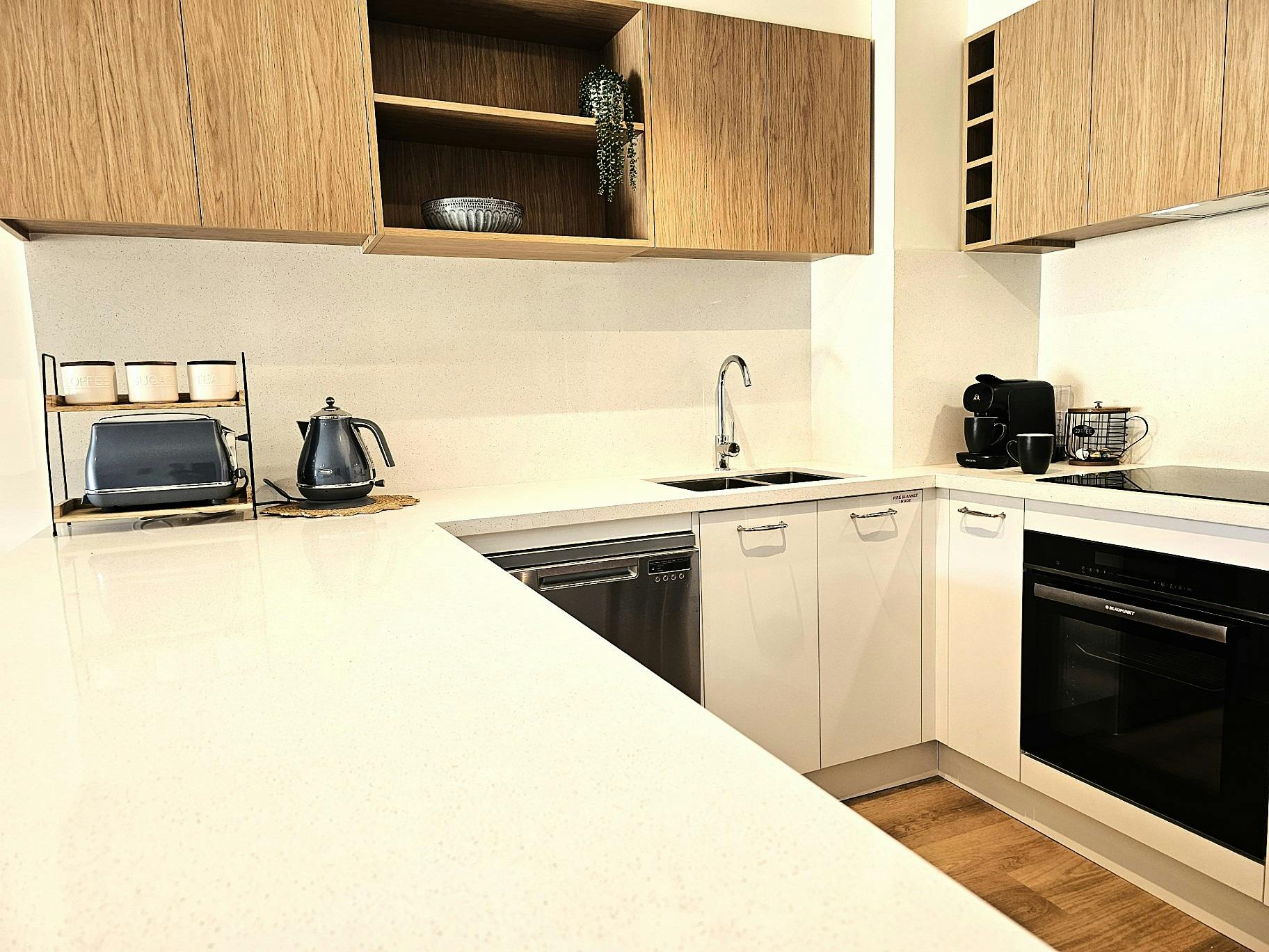 Coffee machines in all apartments