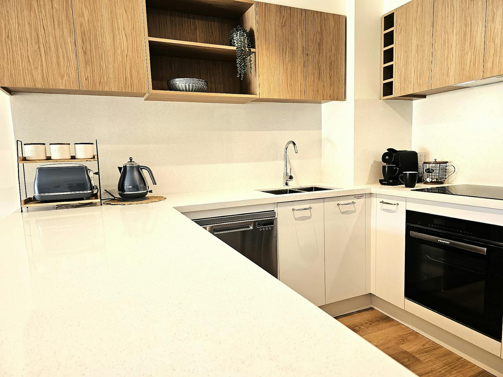 Coffee machines in all apartments