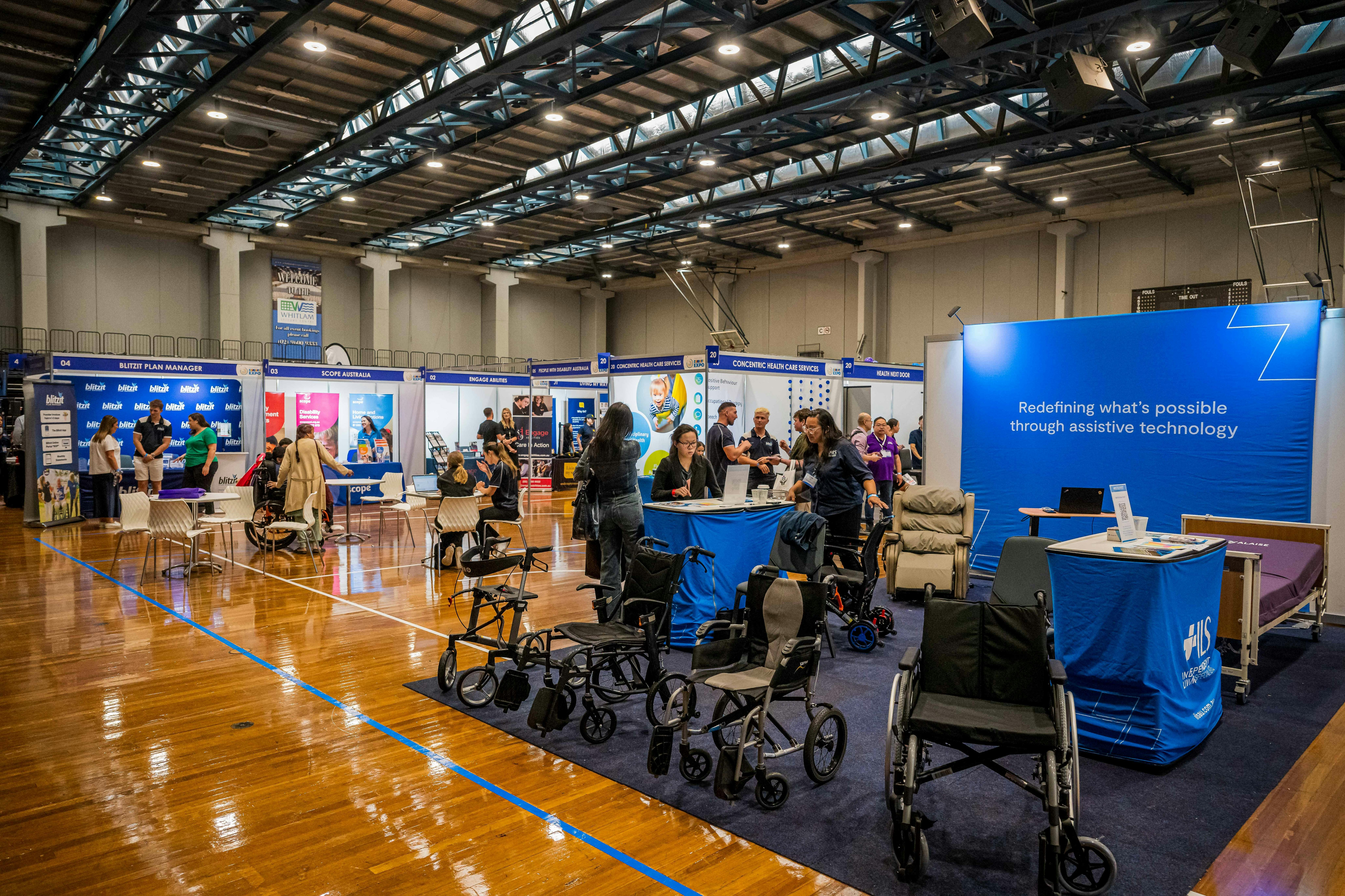 Image banner showing inside the venue of the South West Disability Expo