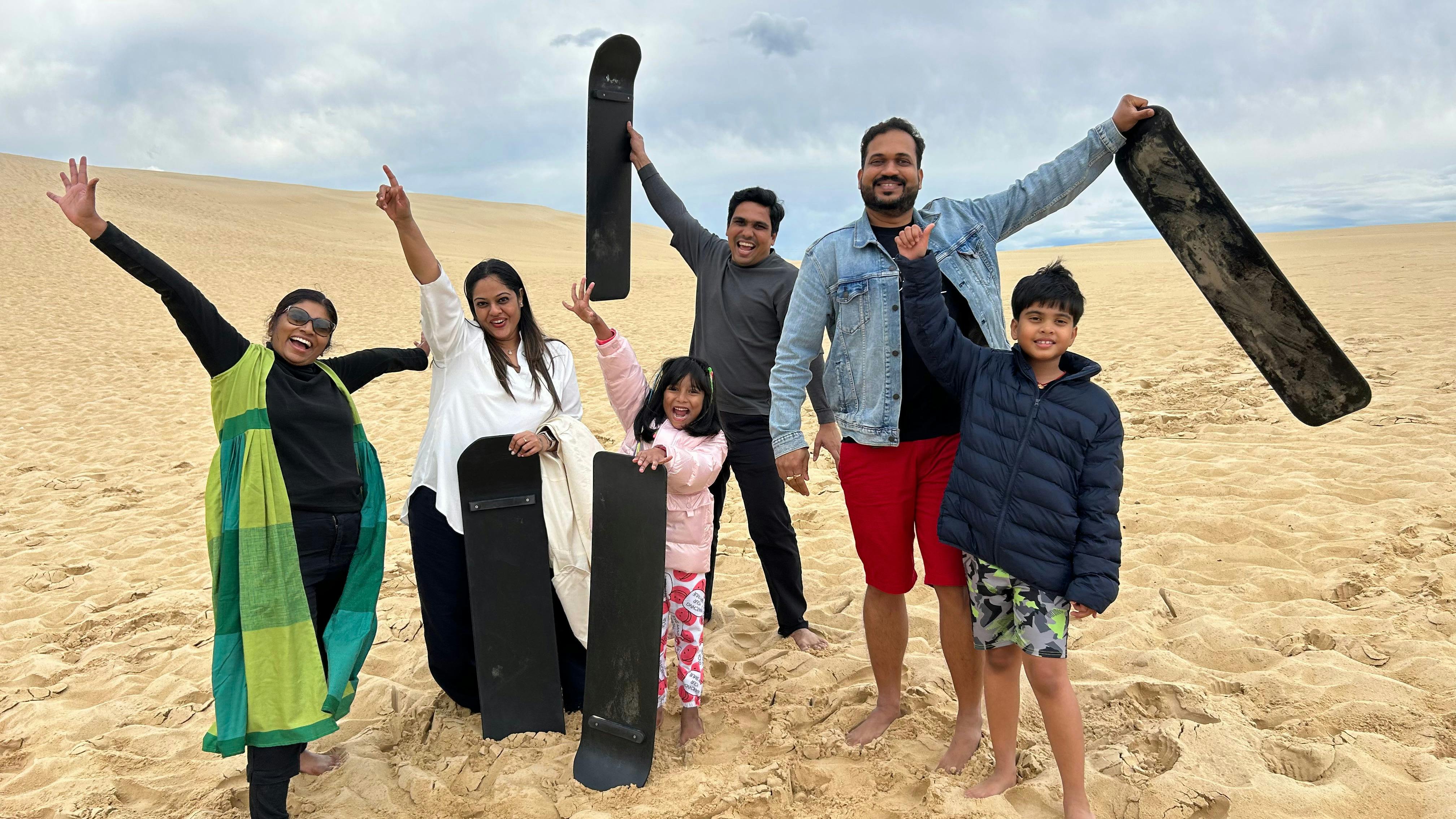 Sandboarding Stockton Sand Dunes