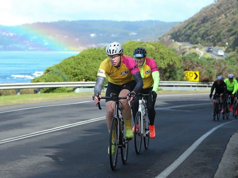 Great ocean top road cycling