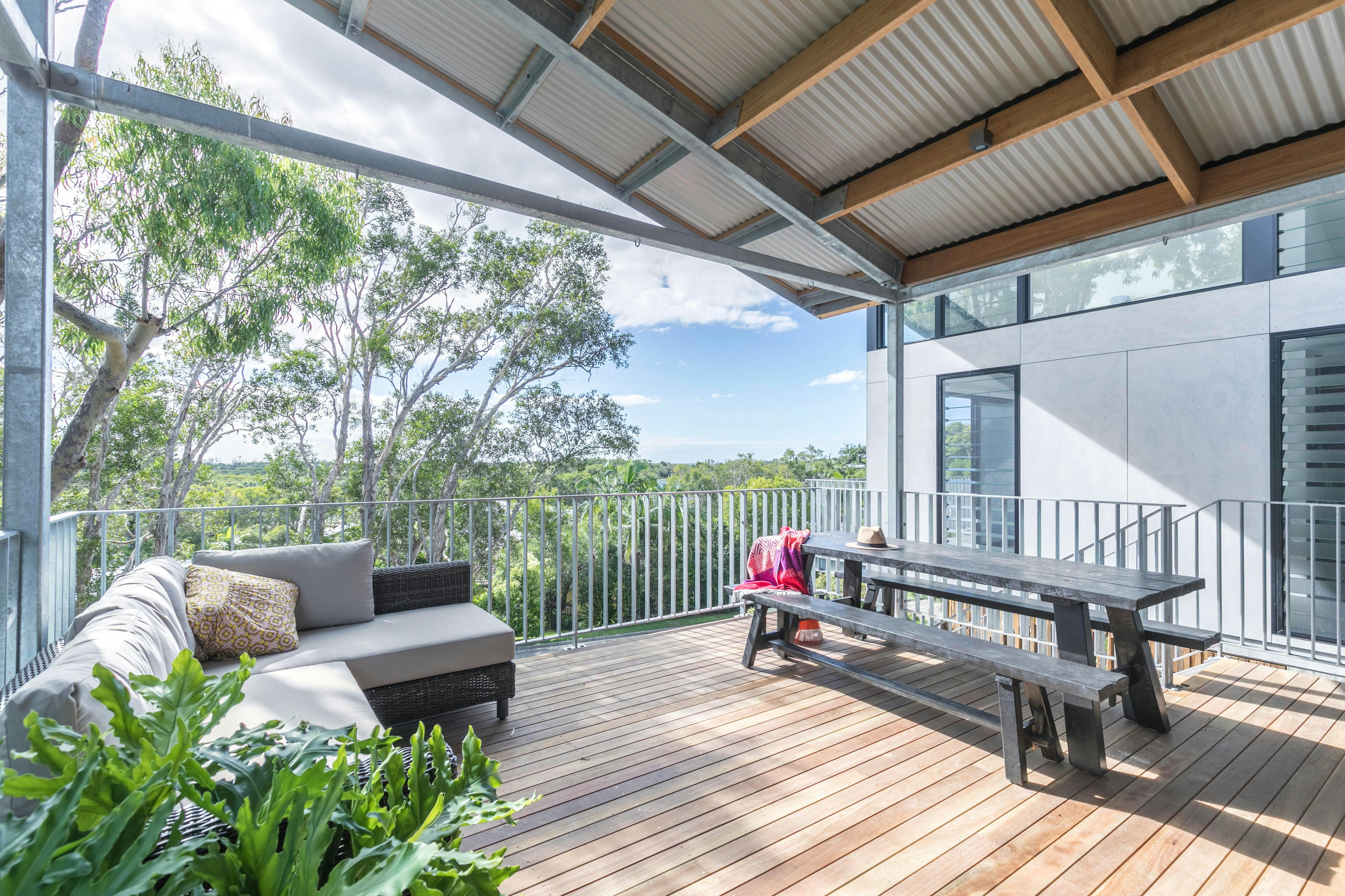 the breathtaking view from the sun deck