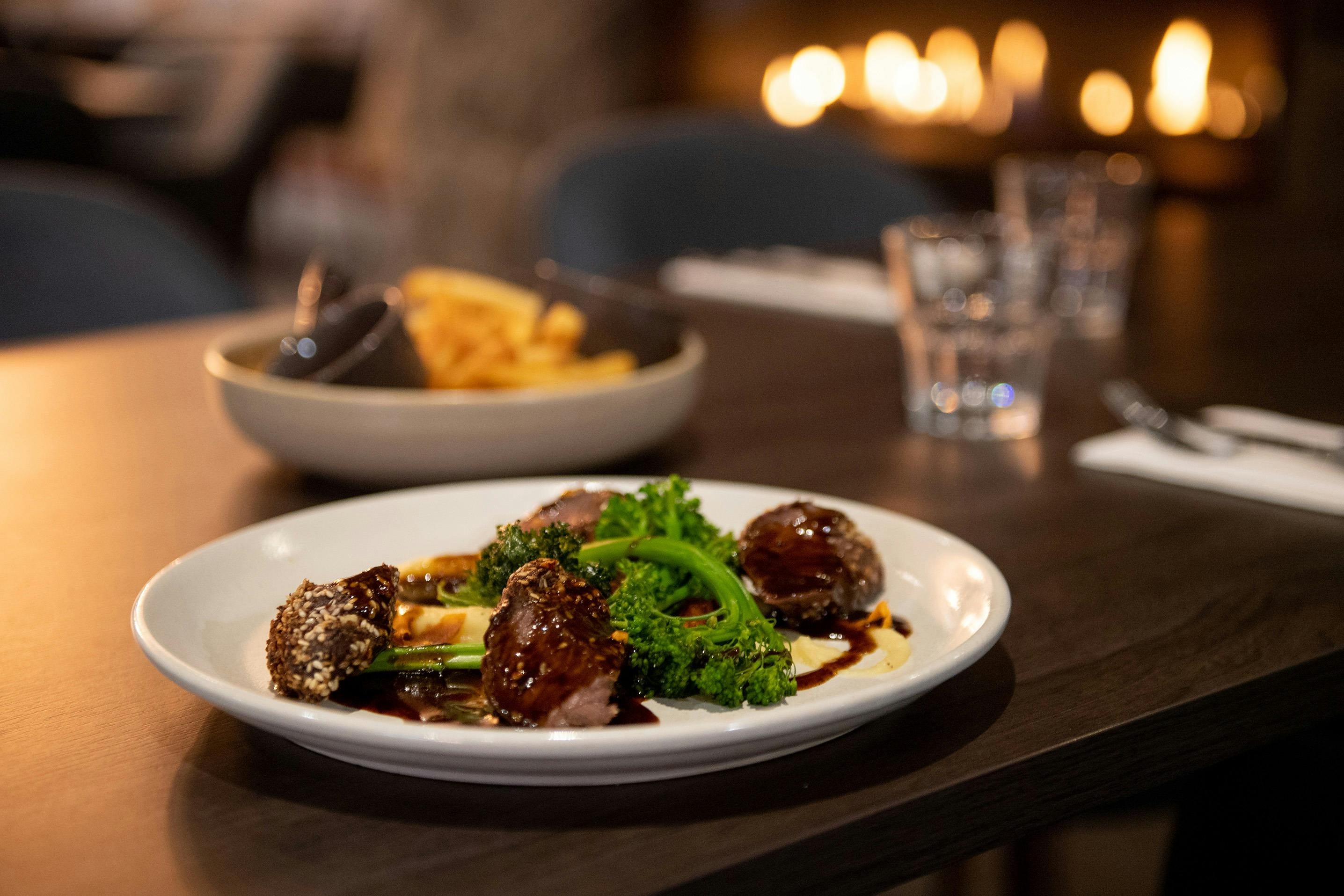 Dining in award winning Reflections Restaurant