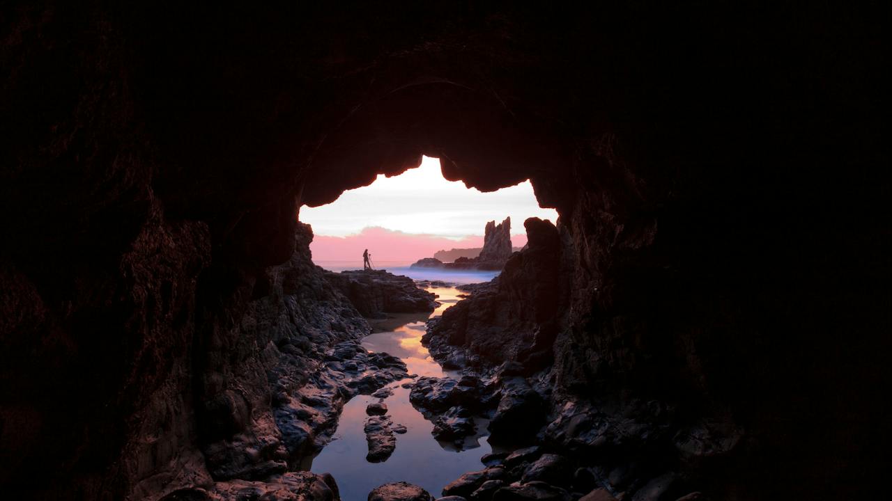 Looking through to Cathedral Rocks