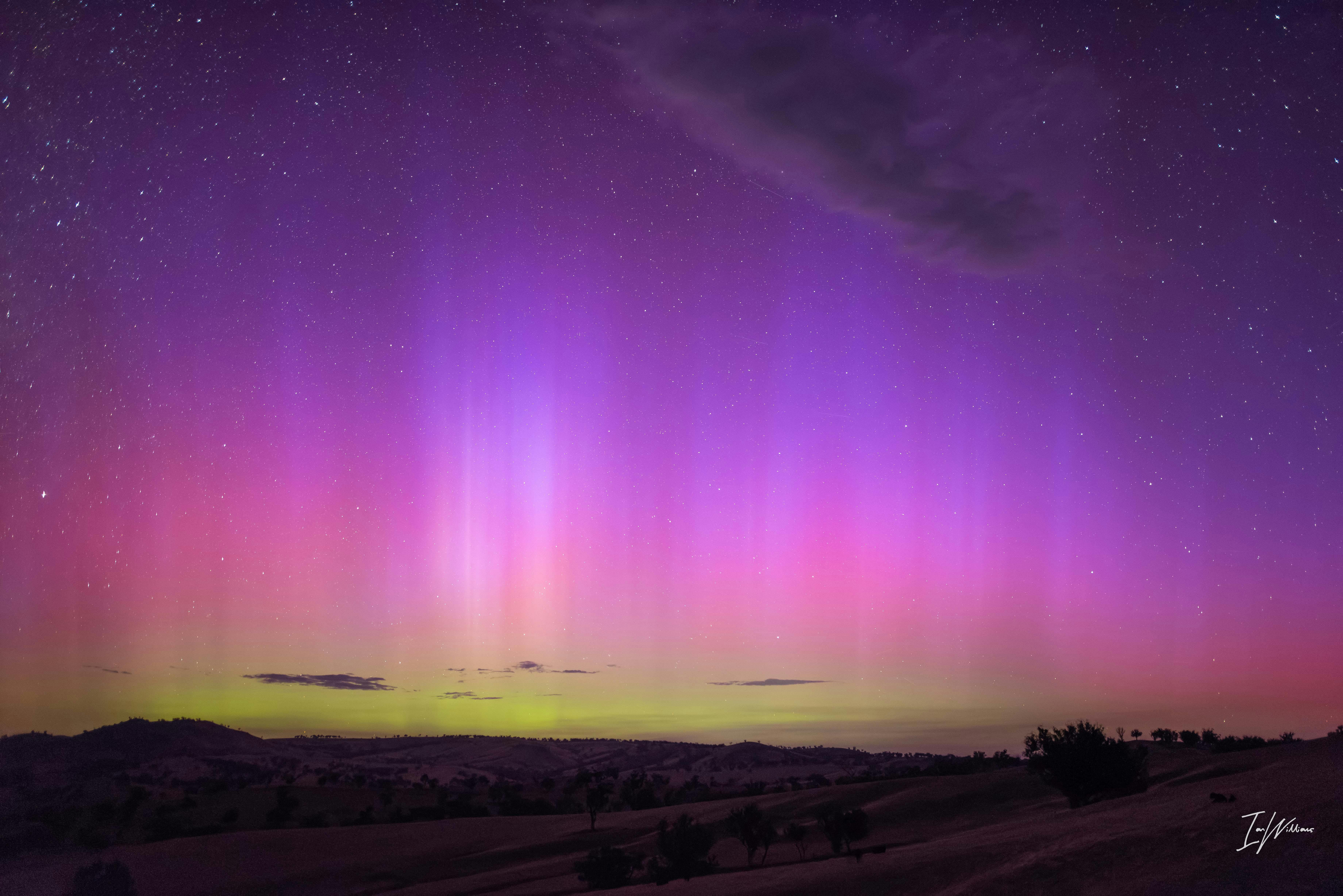 A lovely display of the aurora that occurred in the Capital region in January 2026