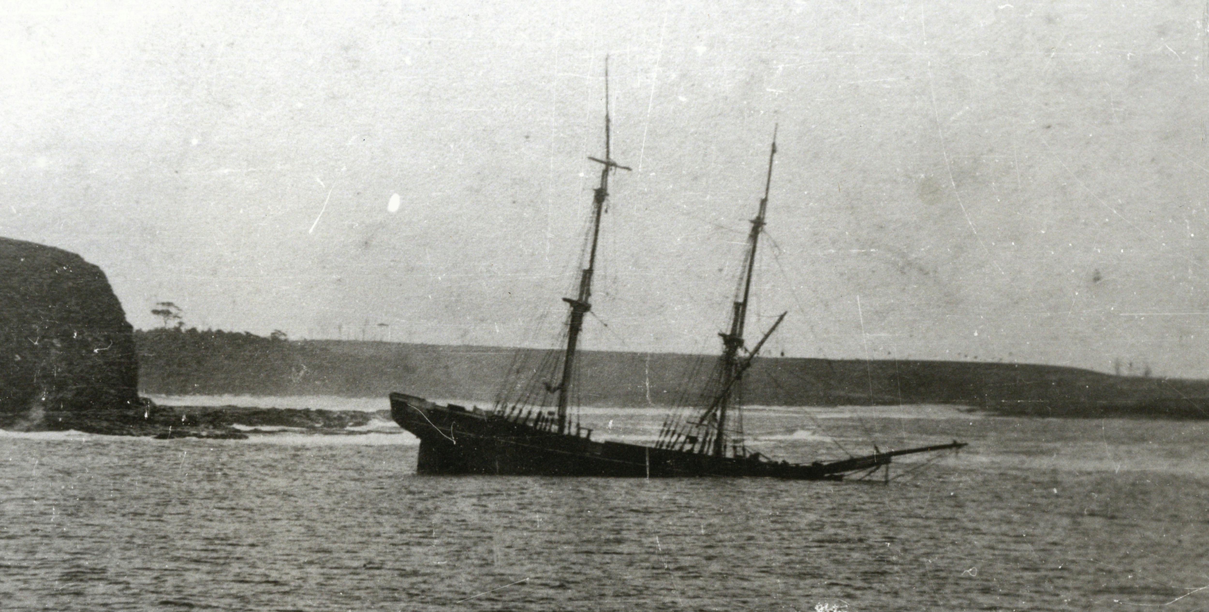 Wreck of the Brig 'Nile' in 1883