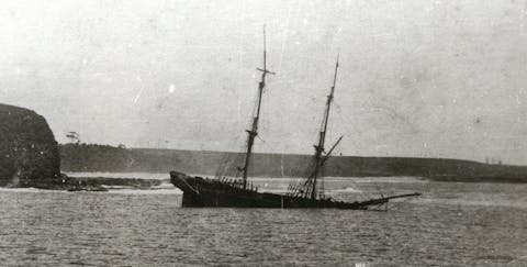 Wreck of the Brig 'Nile' in 1883