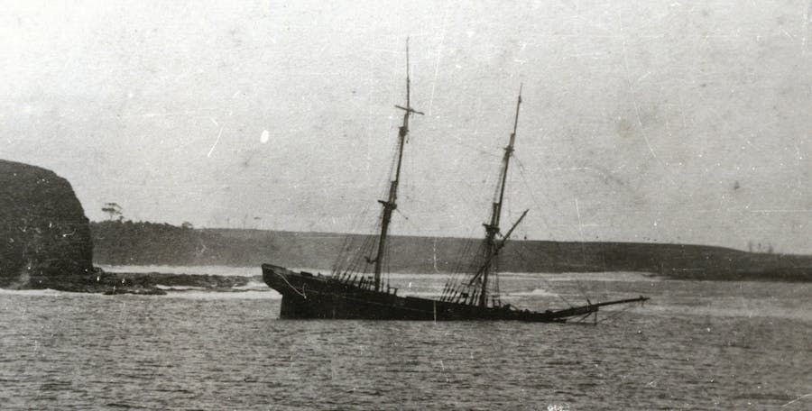 Wreck of the Brig 'Nile' in 1883
