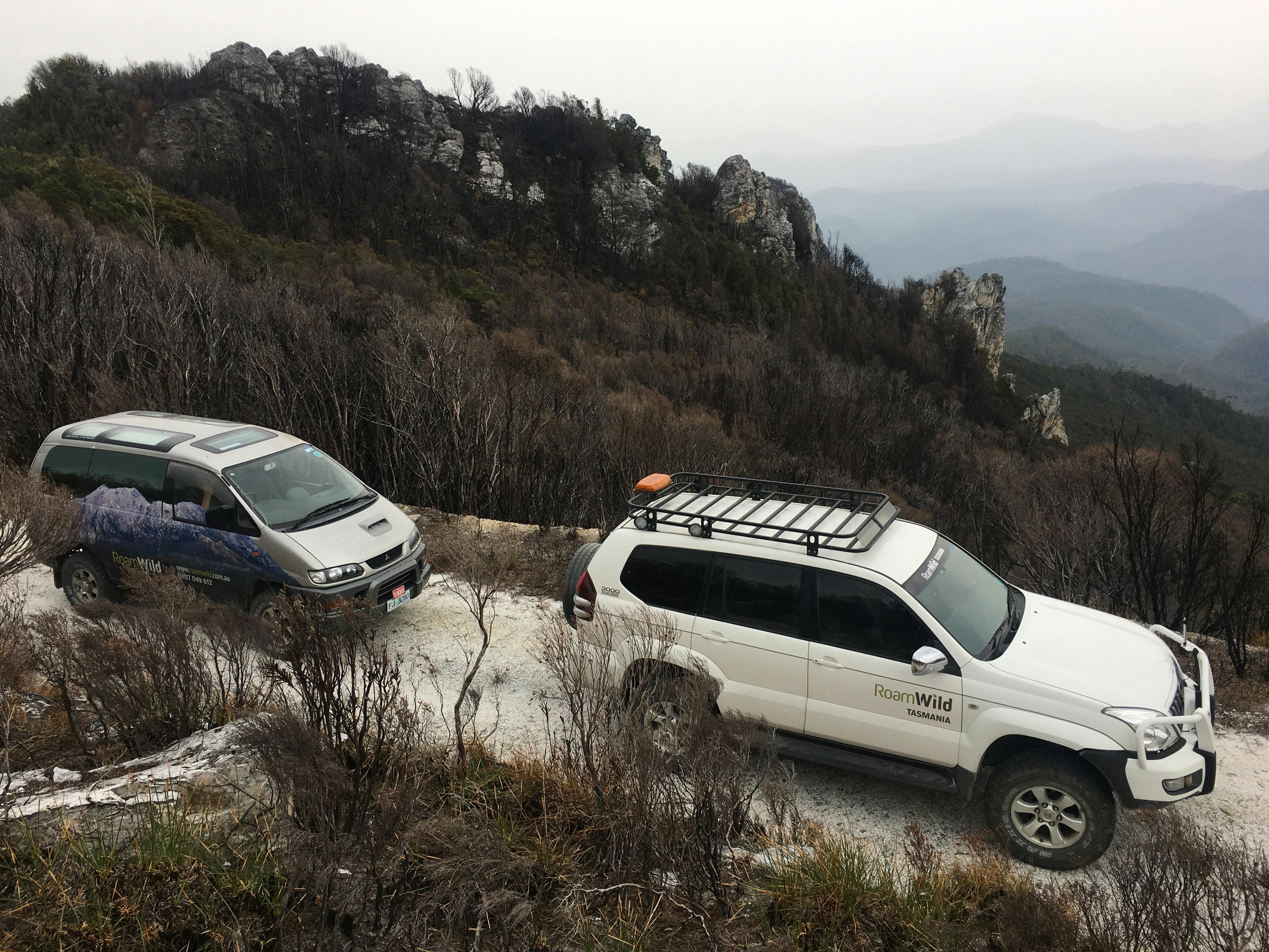 4x4 travel deep into Tasmania's Wilderness World Heritage Area where the Dam builders  were halted.