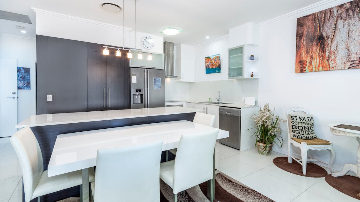 Dining and kitchen
