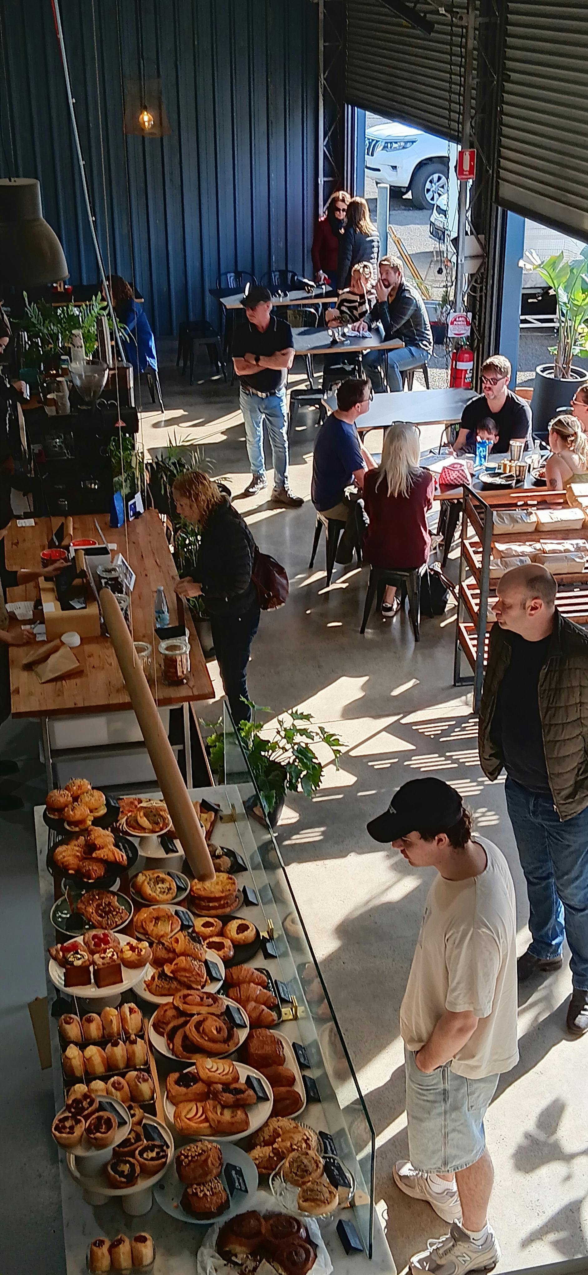 Inside the bakery / Cafe