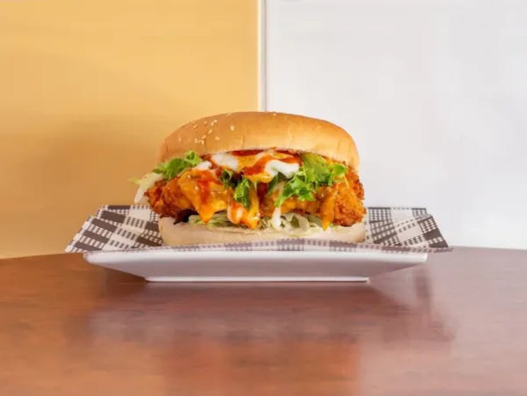 Chiefs Southern Fried Chicken Burger