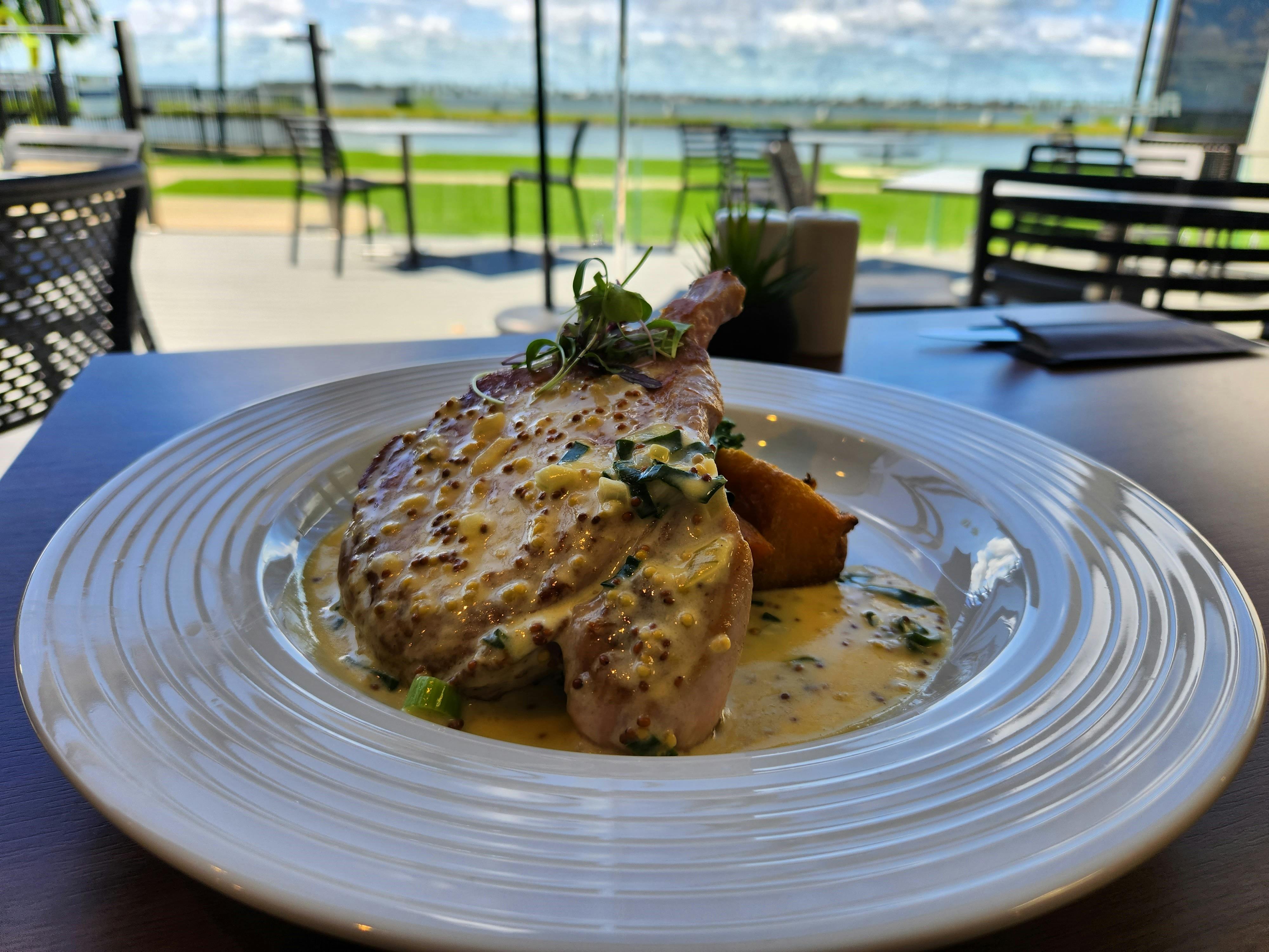 Best Seller - Waterside Pizza Past Grill. Barkers Creek King Pork Cutlet.