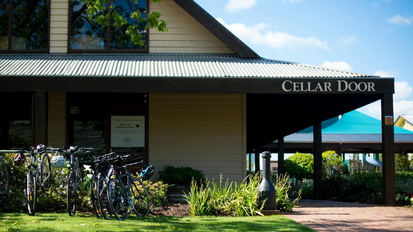 Finish the cycling tour with a wine tasting at Brown Brothers in Milawa