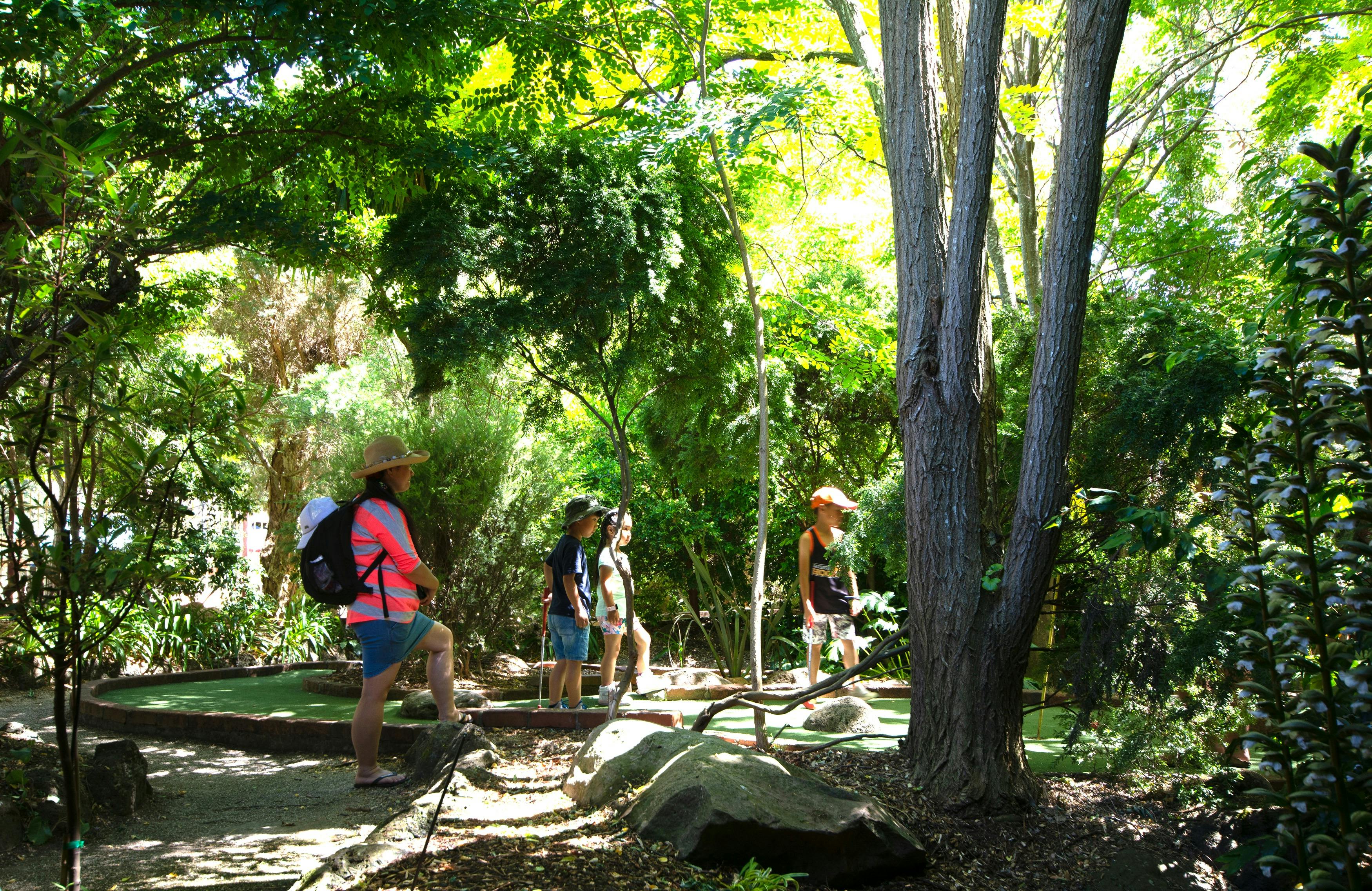 Golfers on the course