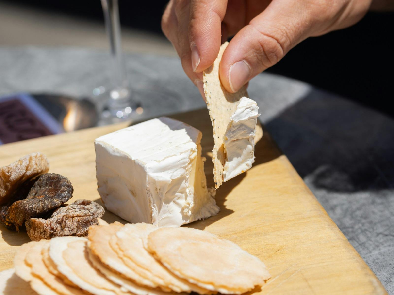 Cheese and cracker