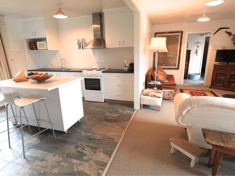 Open plan living and kitchen